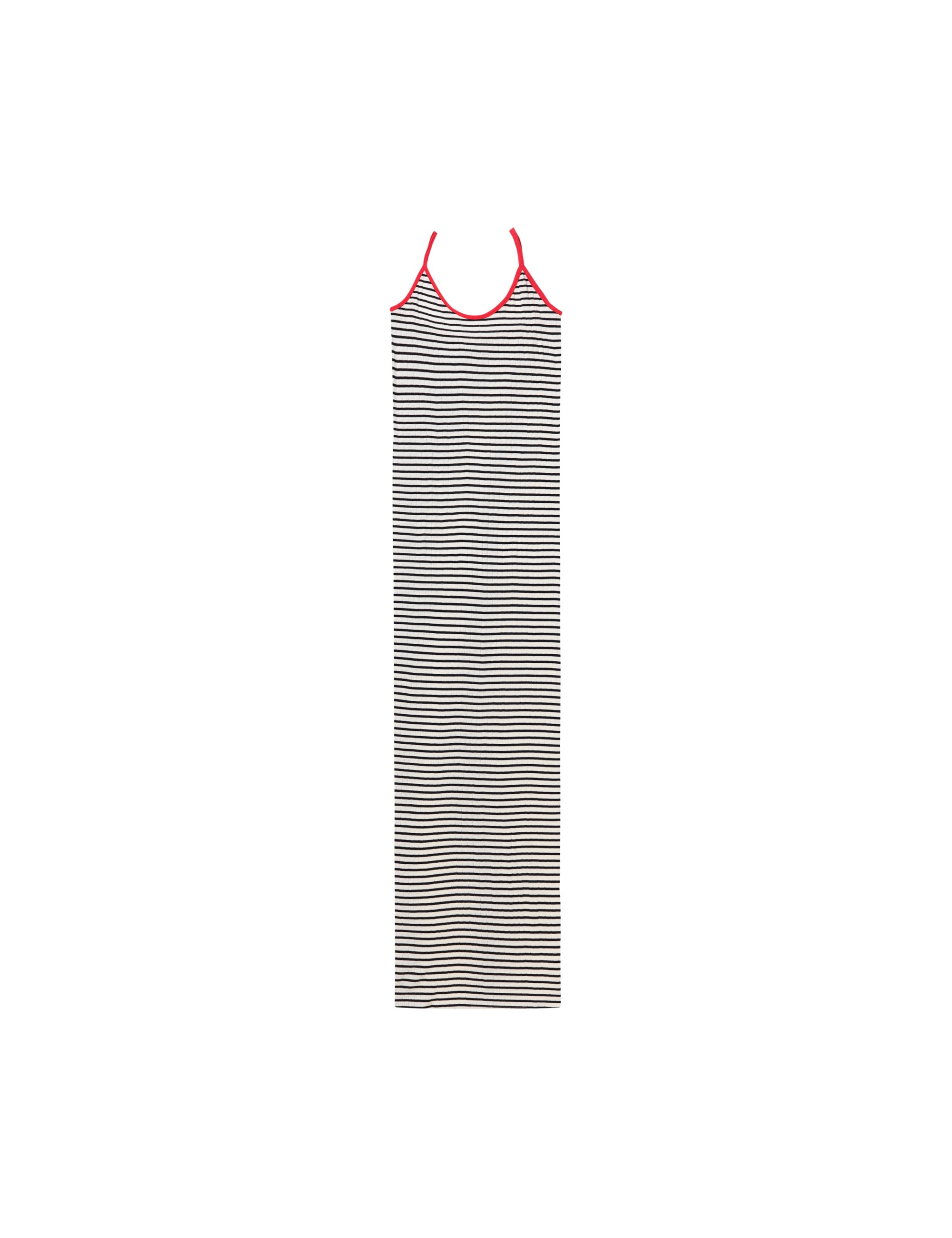 NPS Strap Dress NPS Stripe, NPS Ecru/Black/Red Udsalg