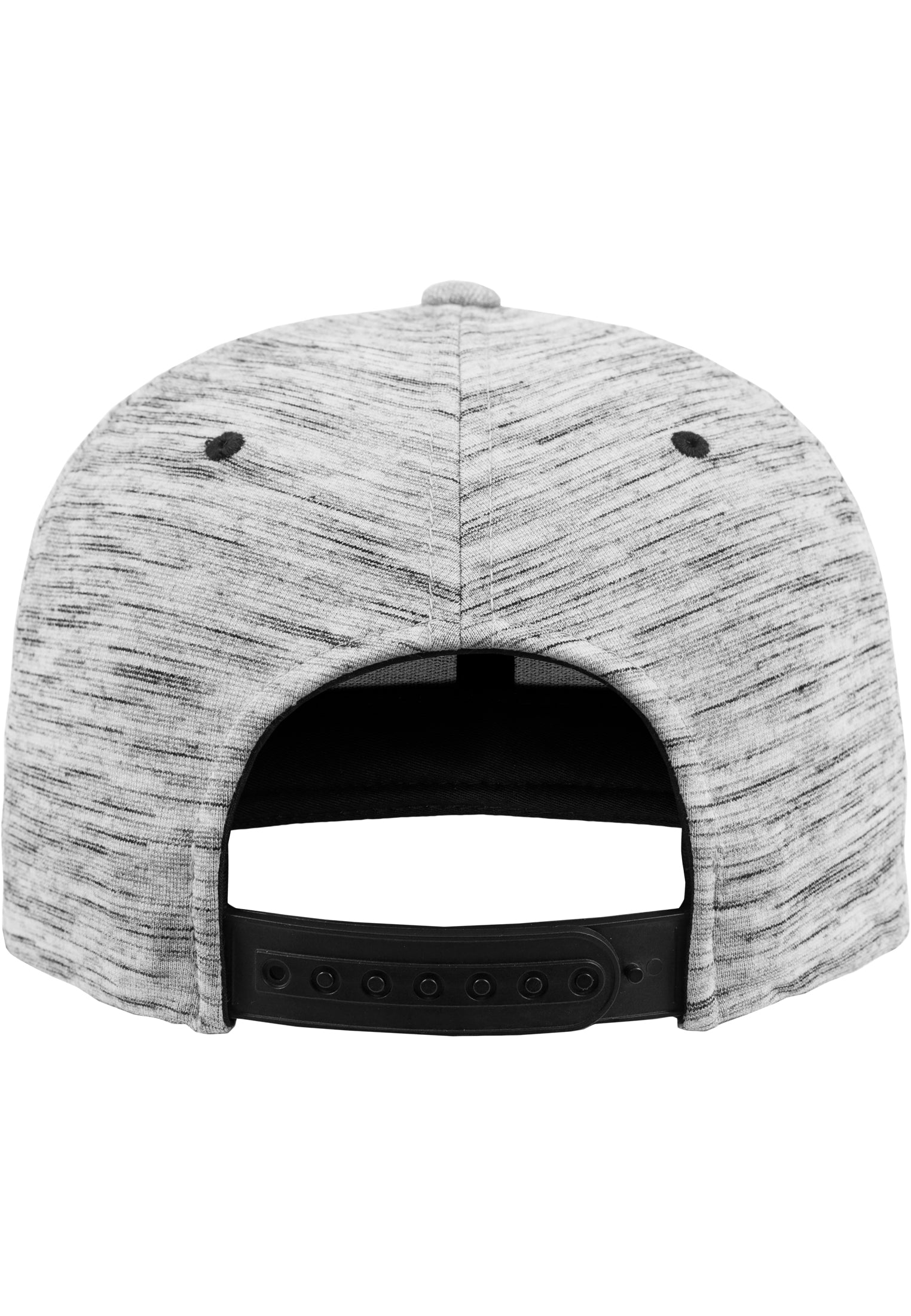 Stripes Melange Crown Snapback - Black7Grey