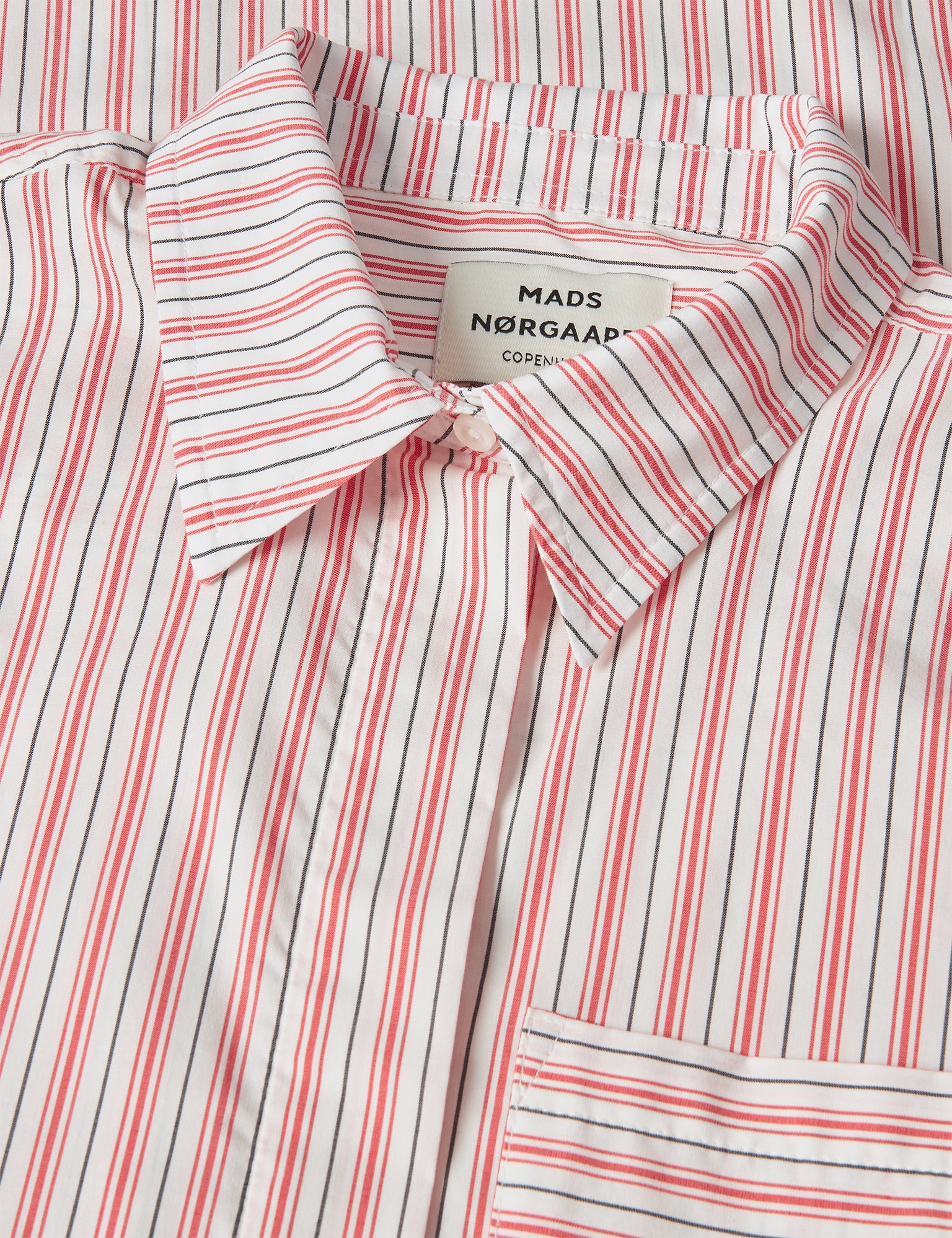poplinda-nancy-dress-pinstripe-fiery-red_2.jpg Poplinda Nancy Dress, Pinstripe/Fiery Red Levere