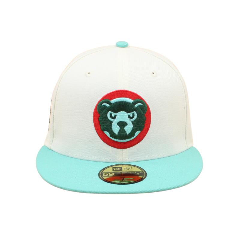 Chicago Cubs Cooperstown 59Fifty Fitted 100 Years - Chrome/Mint