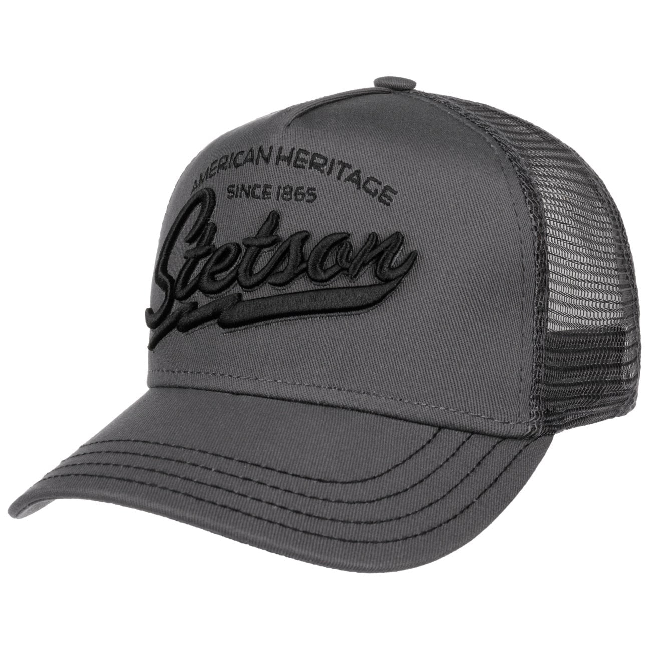 Stetson American Heritage Classic Trucker Cap - Grey Online