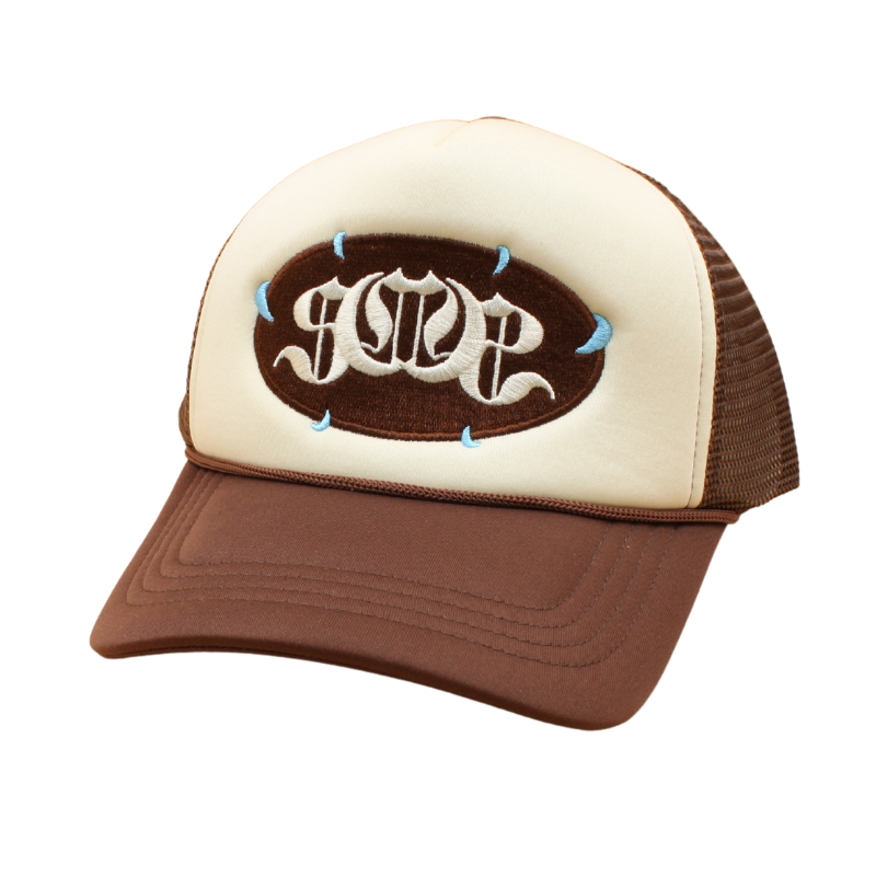 Brown "FANGS" Sabochini - Logo Trucker Cap Rabat