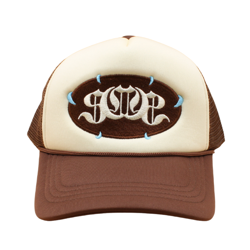 Brown "FANGS" Sabochini - Logo Trucker Cap Rabat