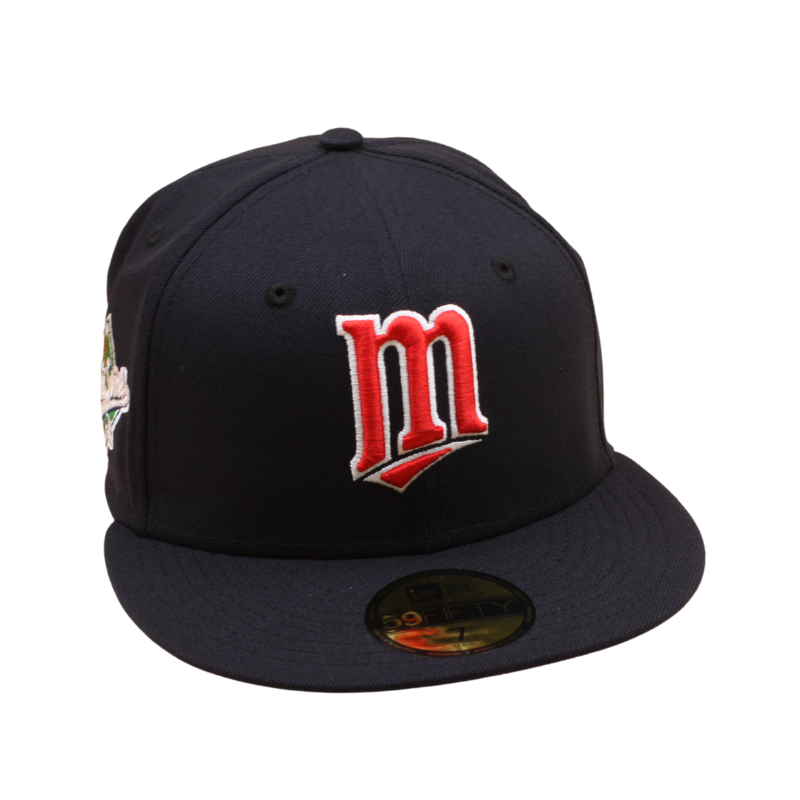 New Era - 59Fifty Fitted Cap - Minnesota Twins - 1991 World Series - Navy/Pink Uv Mode