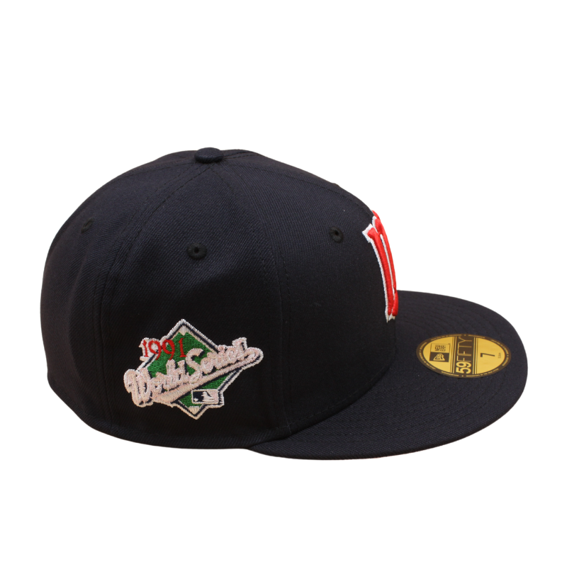 New Era - 59Fifty Fitted Cap - Minnesota Twins - 1991 World Series - Navy/Pink Uv Mode