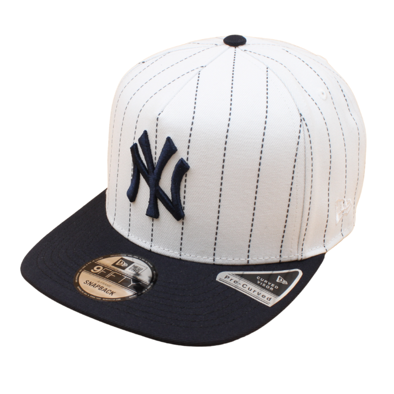 New Era - 9FIFTY A-Frame Cap - New York Yankees - White/Navy Pinstripe