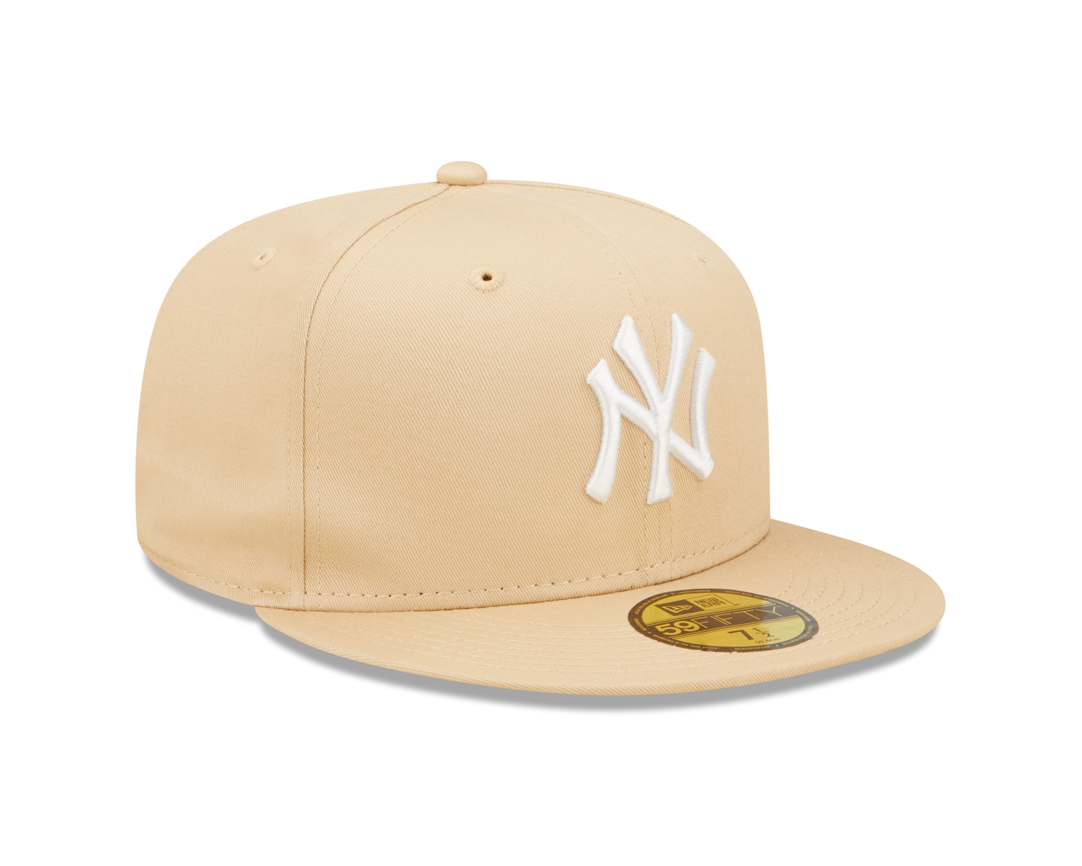 59Fifty Fitted Cap League Essential New York Yankees - Light Khaki Rabat