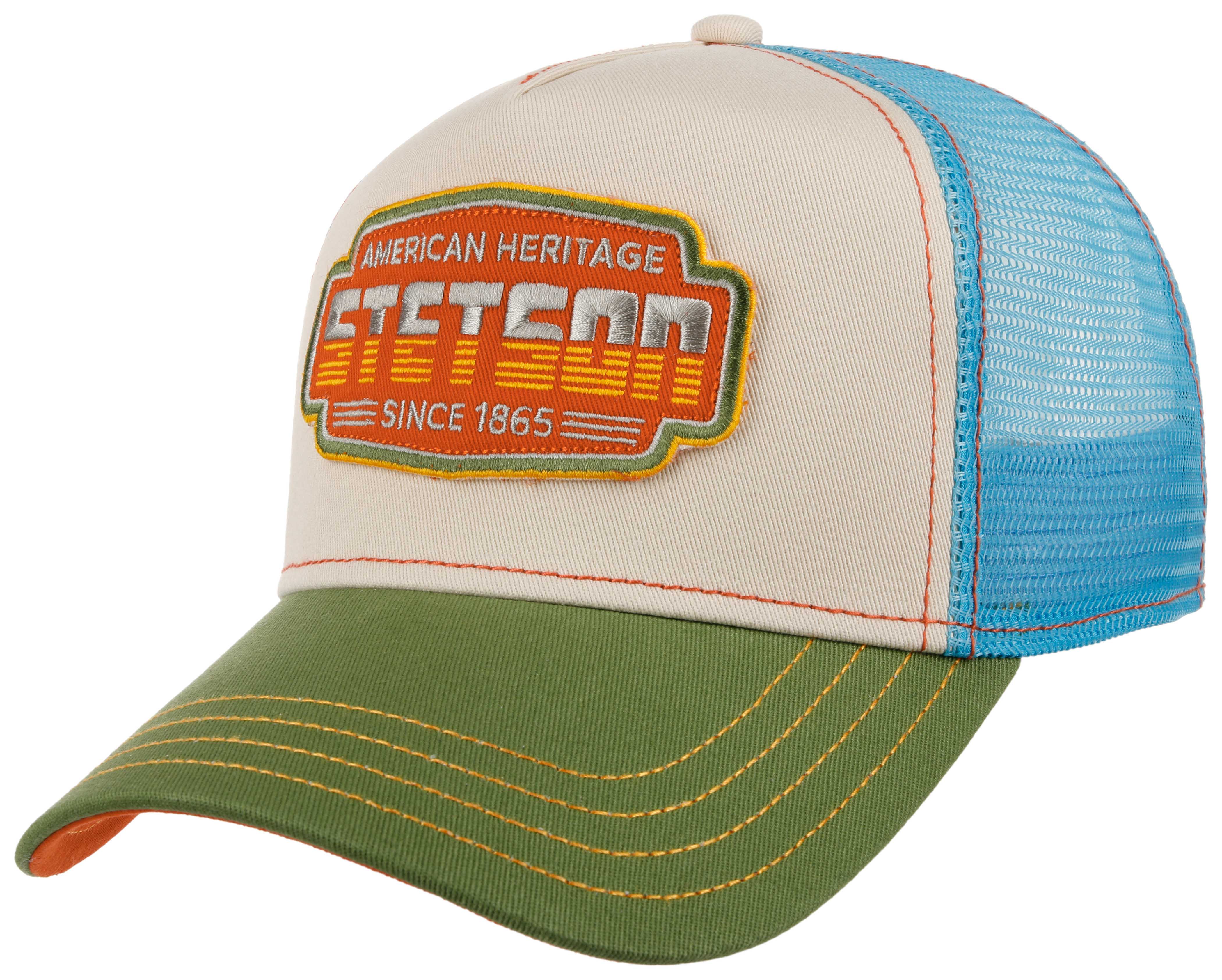 Stetson - Lightning Trucker Cap - Stone/Green/Blue på udsalg