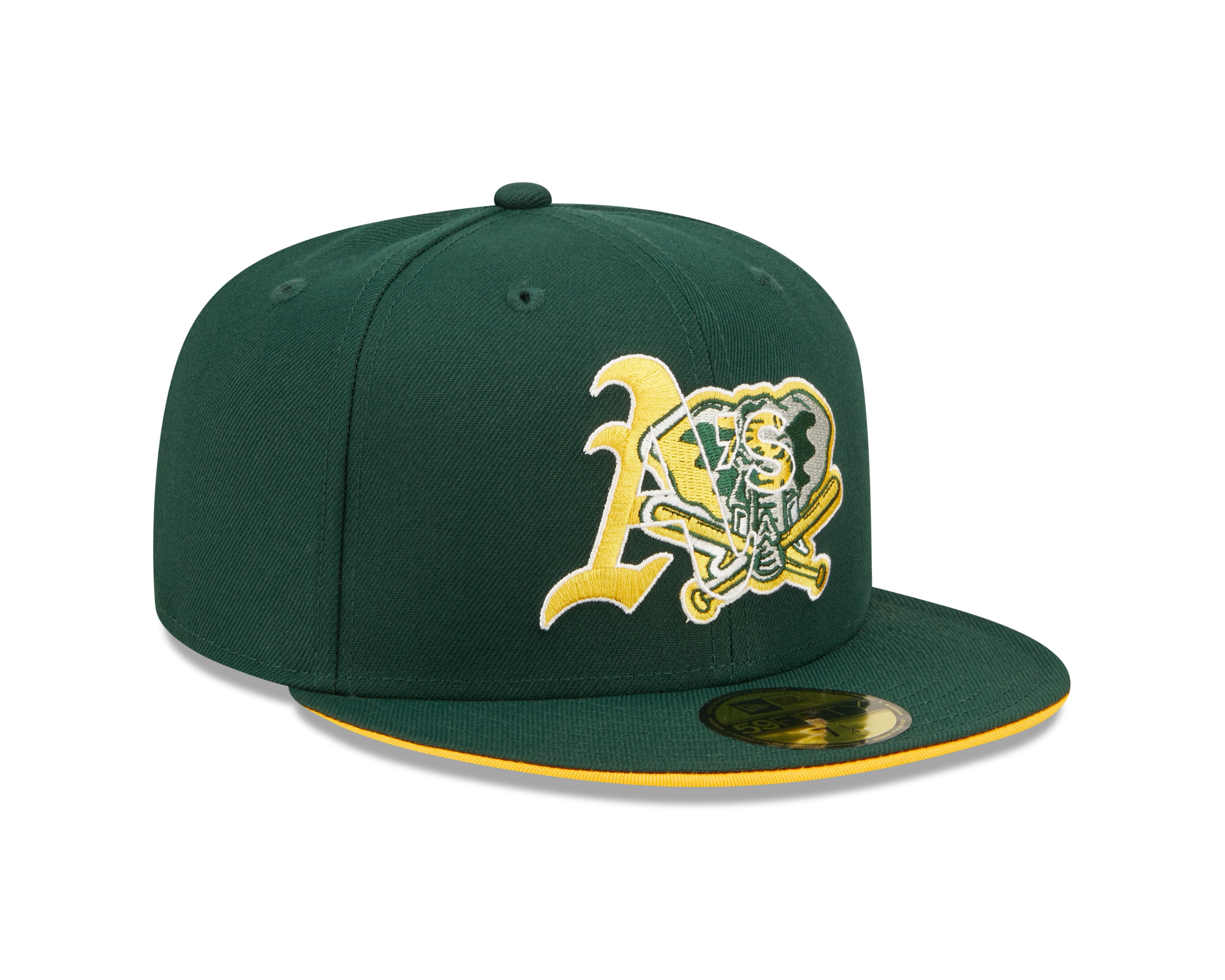Team Color Split 59fifty Fitted Cap Oakland Athletics - Green på udsalg