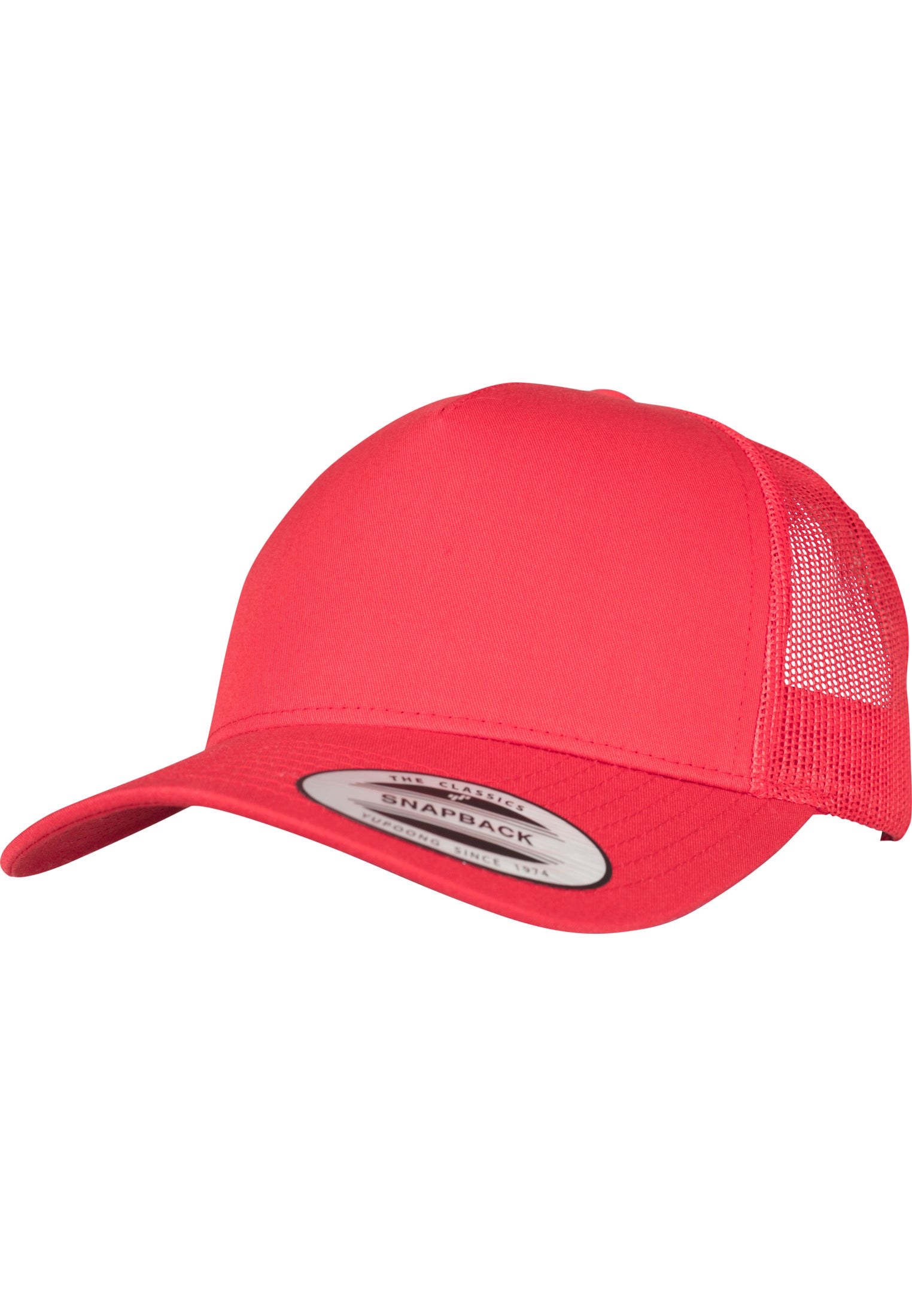 5-Panel Retro Trucker Cap - Red