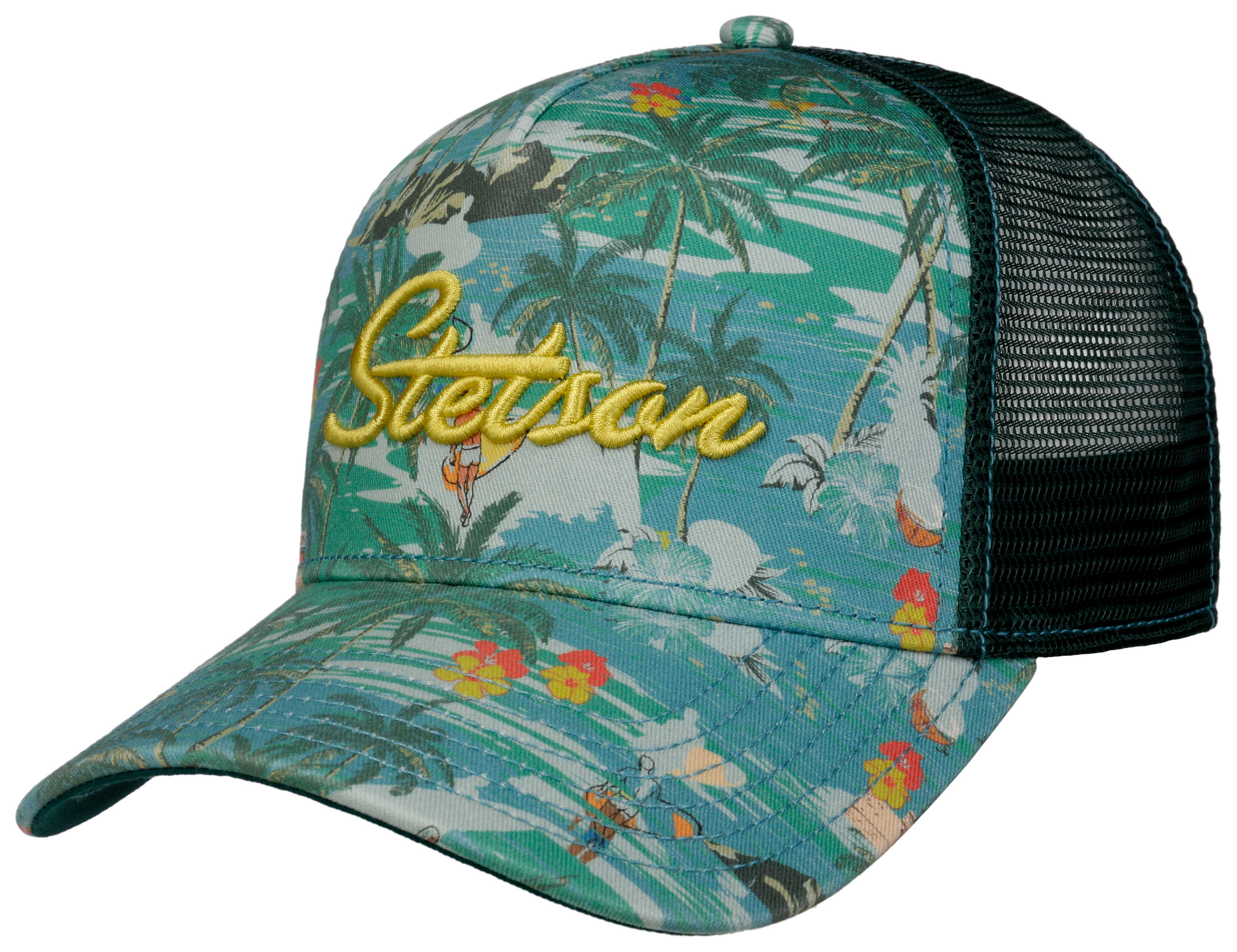 Stetson - Aloha Print- Trucker Cap - Blue Hot på udsalg