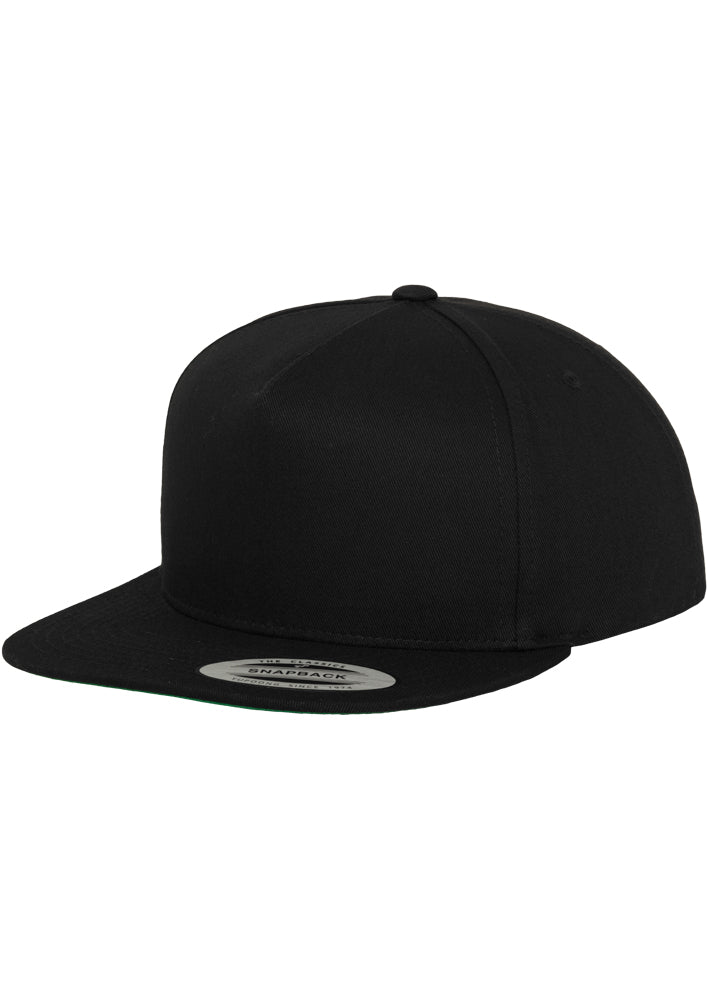Classic 5-Panel Snapback - Black