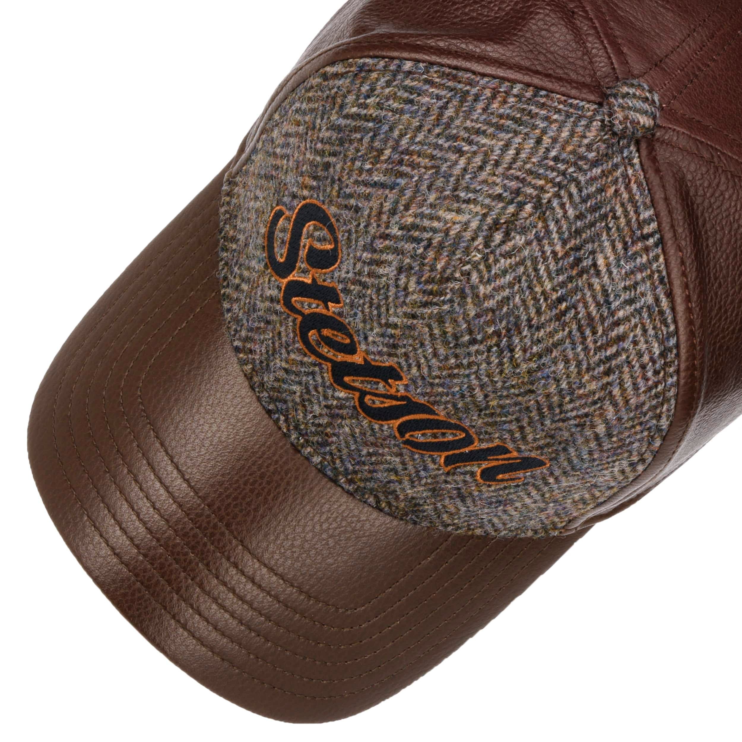 Stetson - Lamp Nappa Harris Tweed - Trucker Cap - Brown Online