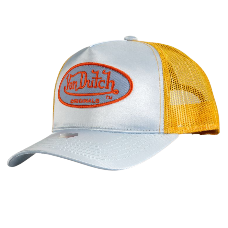 Von Dutch Cary Trucker Cap - Lt. Blue/Gold
