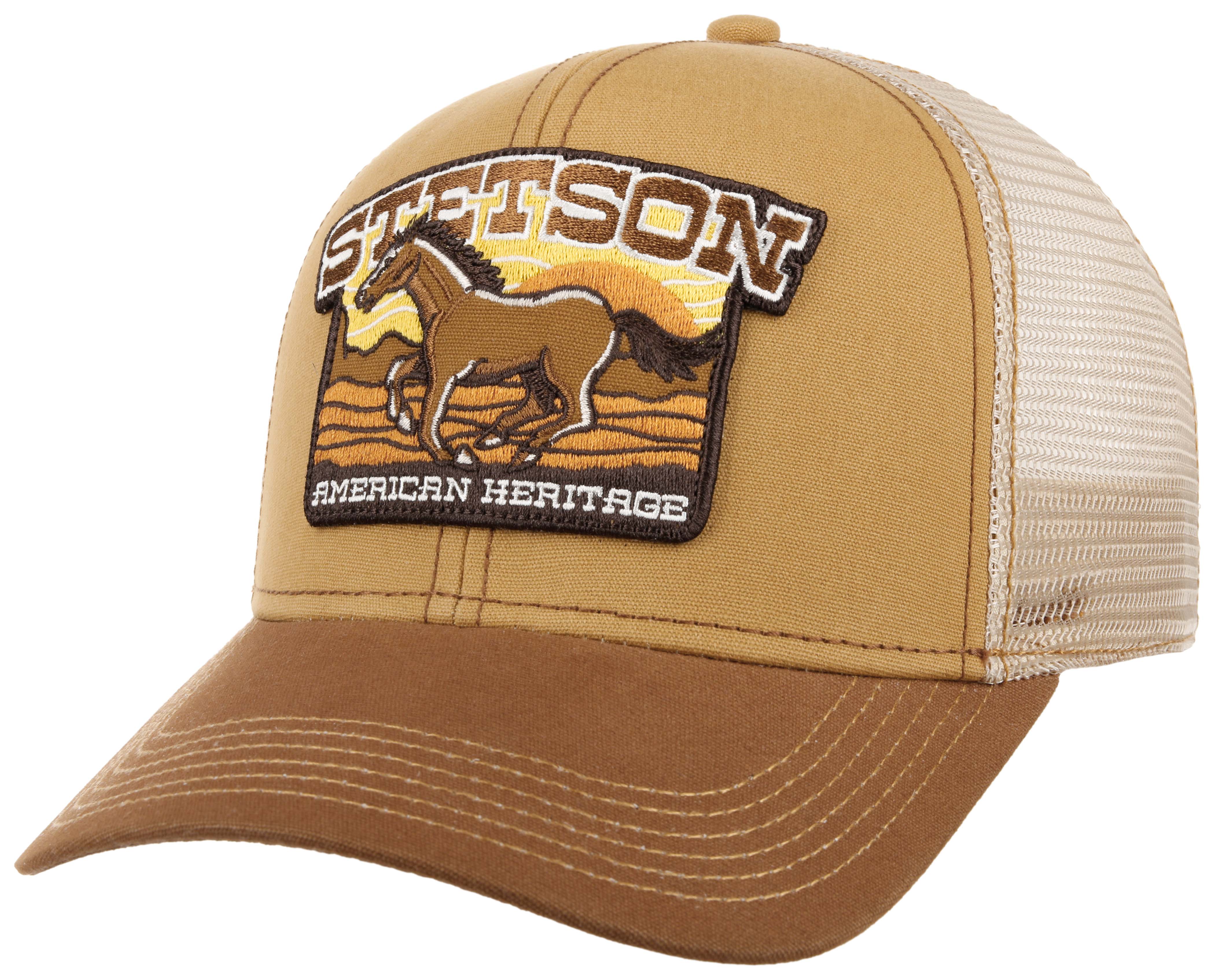 Stetson - Baseball Trucker Cap - Mustang - Khaki/Brown