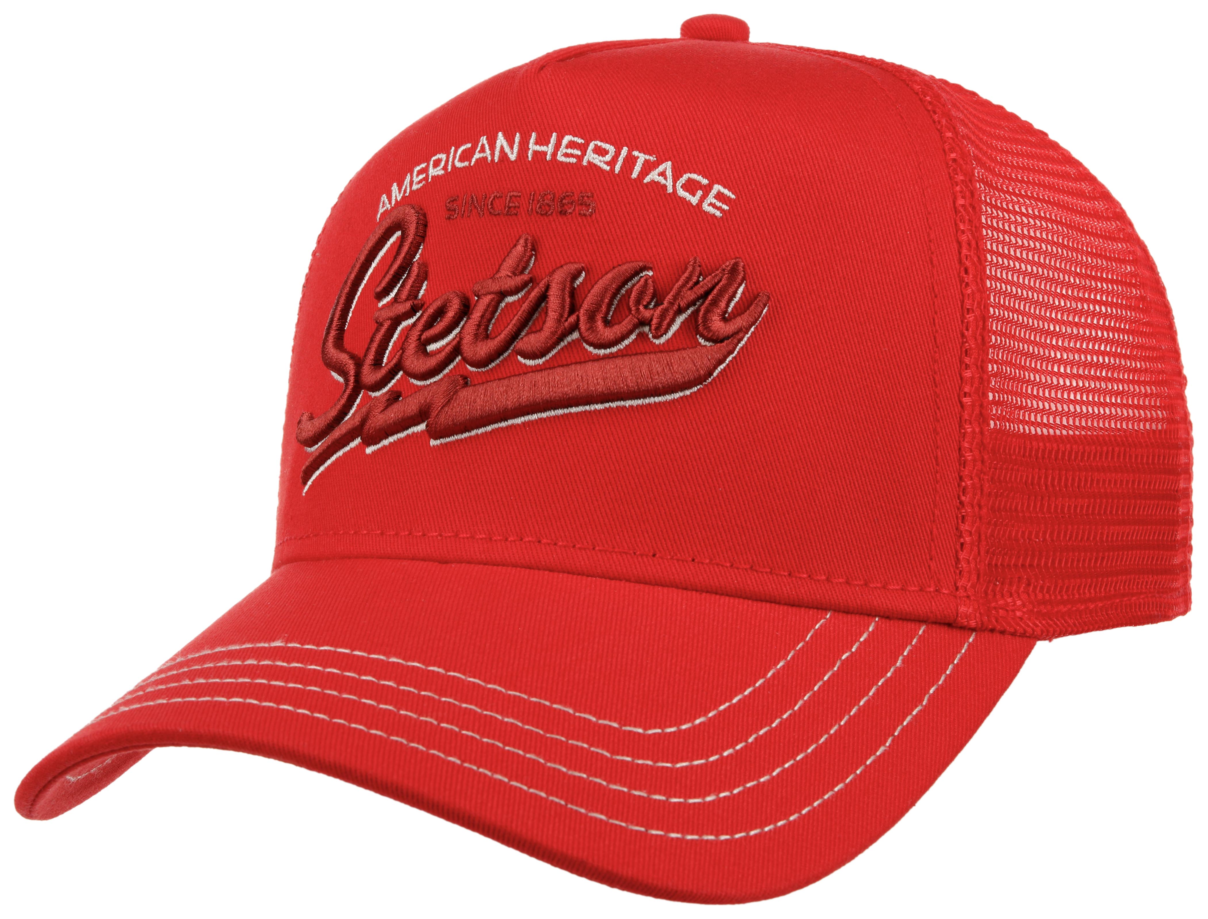 Stetson American Heritage Classic Trucker Cap - Red