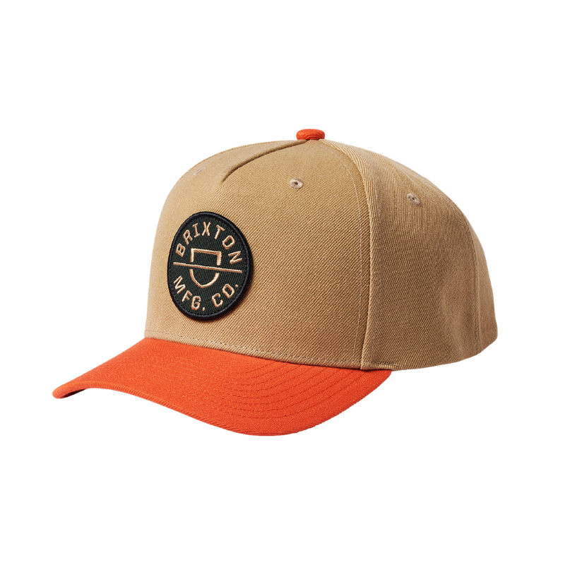 Crest C MP Snapback Cap - Sand/Burnt Red