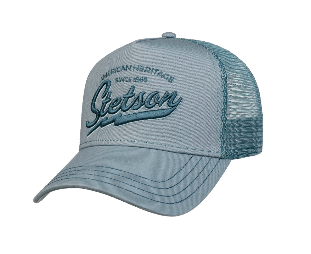 Stetson American Heritage Classic Trucker Cap - Dusty Blue
