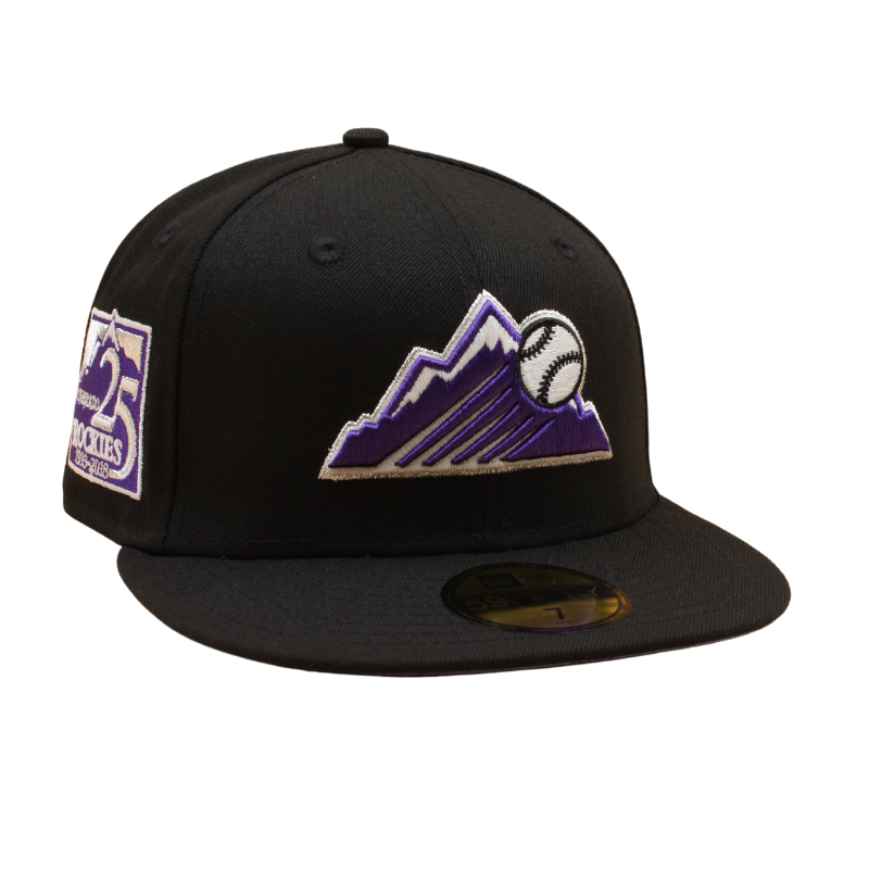 Colorado Rockies Cooperstown 59Fifty Fitted 25th Anniversary - Black/Lavendel