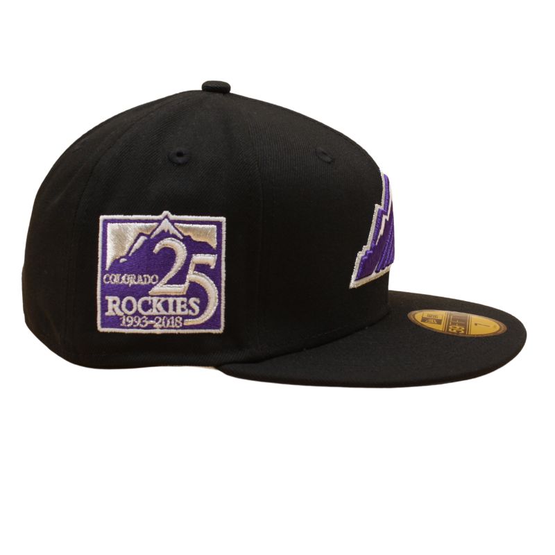 Colorado Rockies Cooperstown 59Fifty Fitted 25th Anniversary - Black/Lavendel