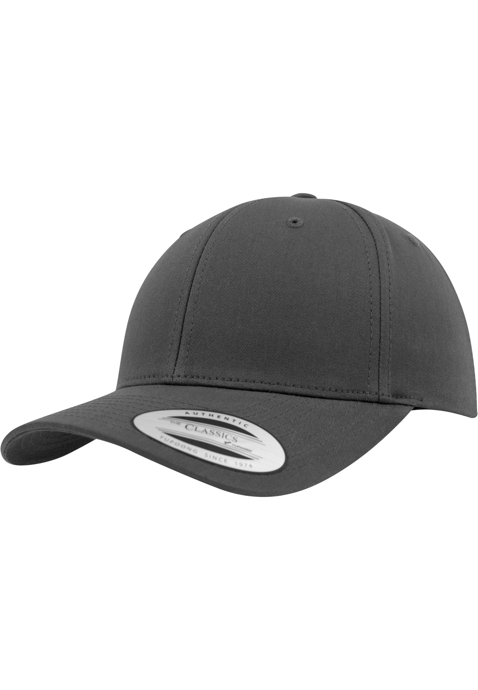 Curved Classic Snapback - Charcoal Online salg