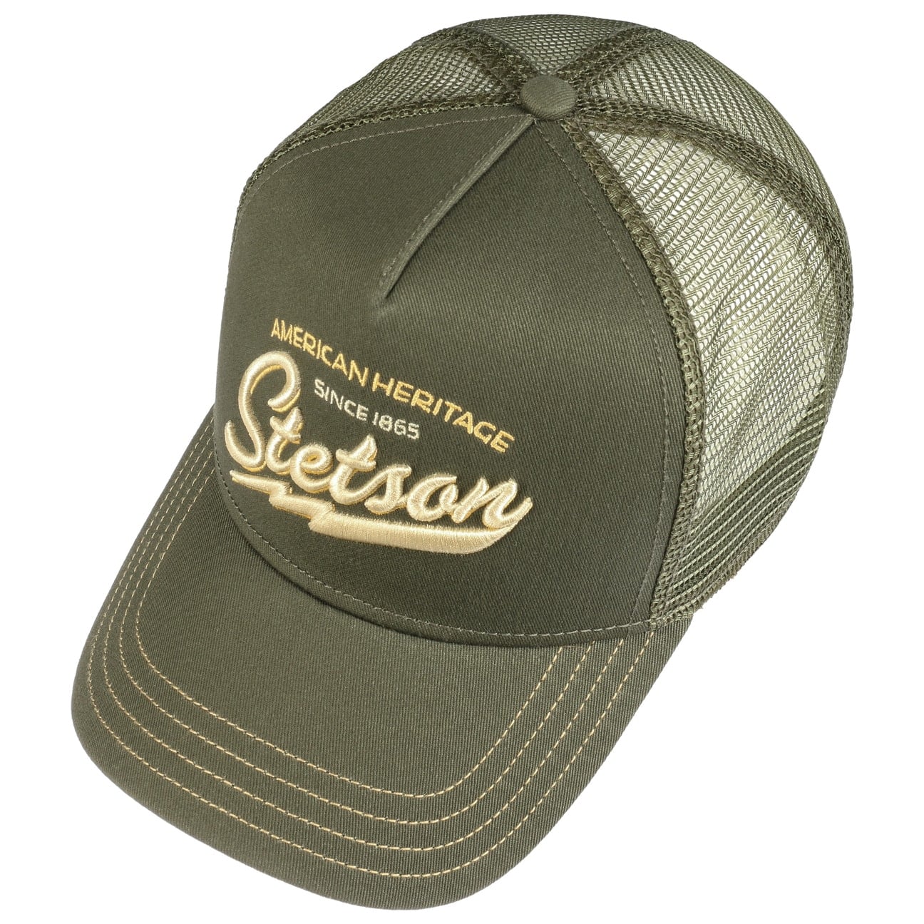 Stetson American Heritage Classic Trucker Cap - Olive