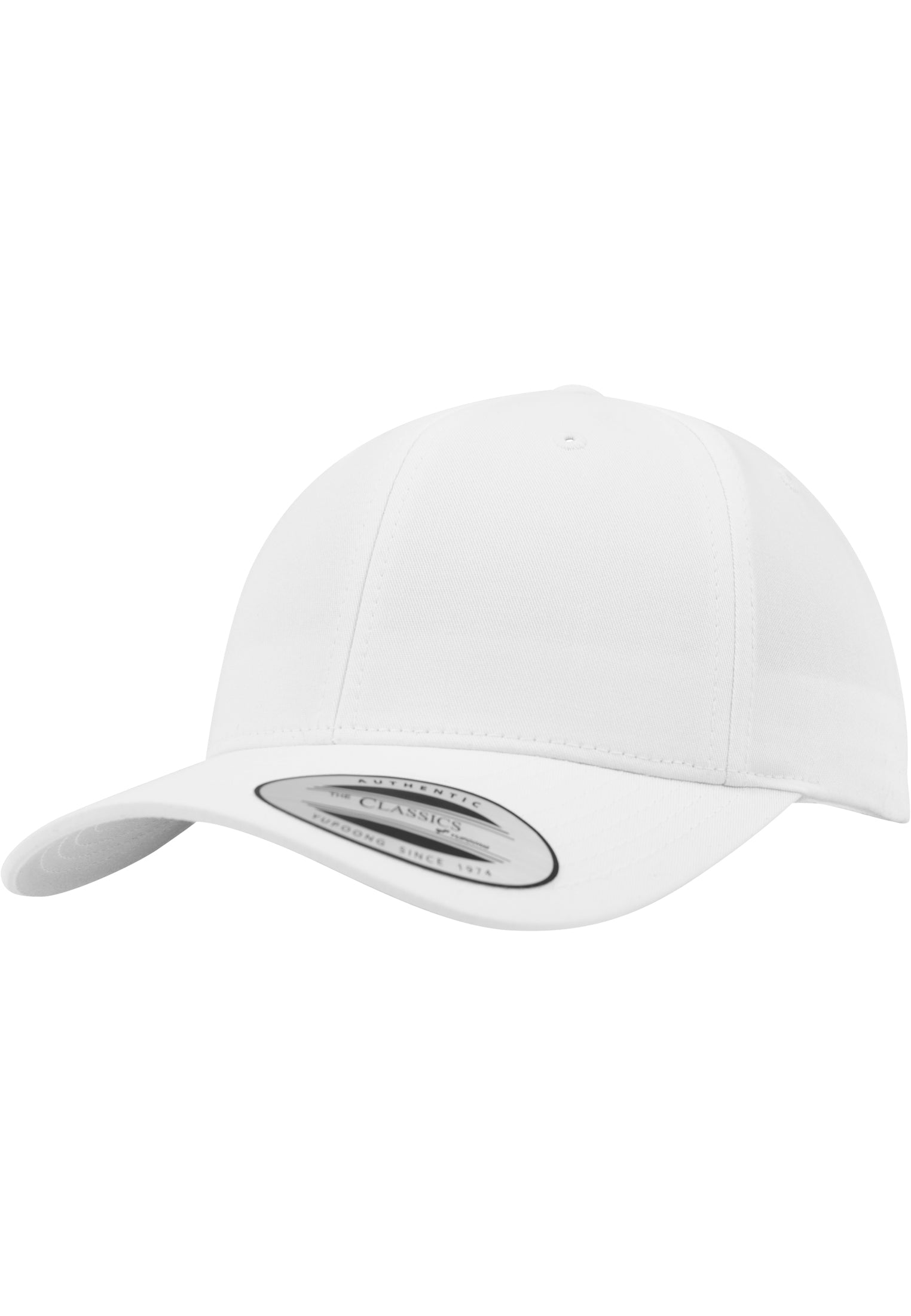 Curved Classic Snapback - White Online nu