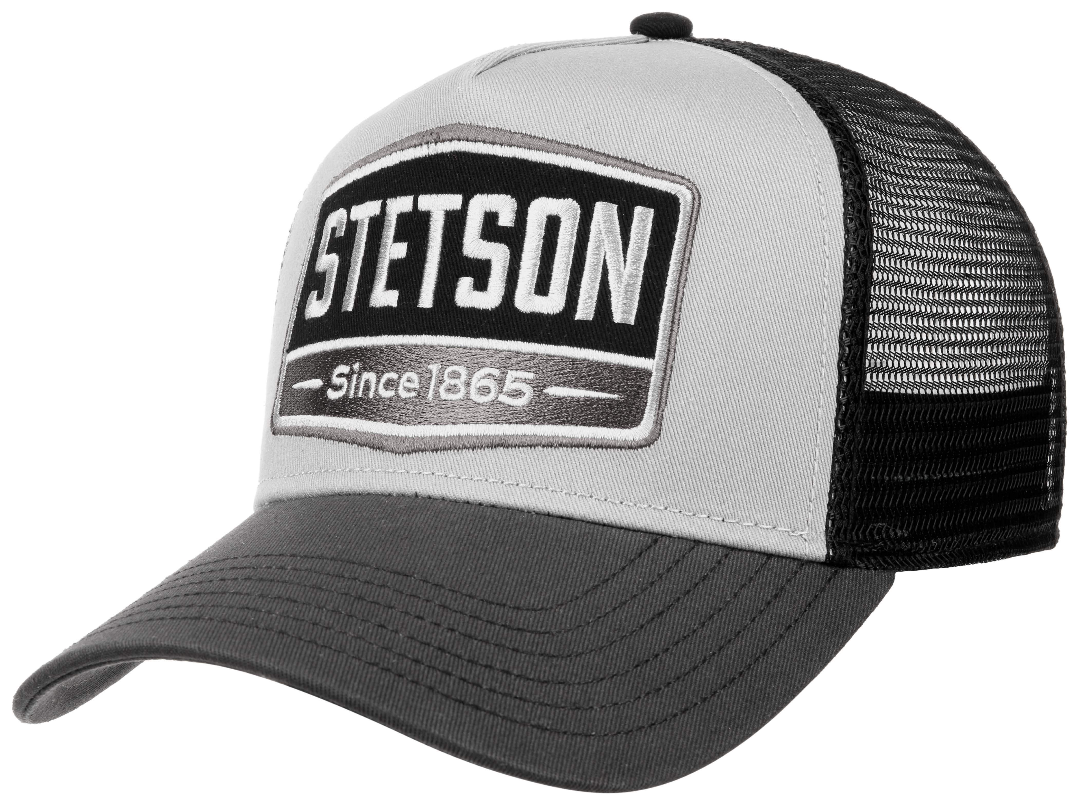 Stetson - Gasoline Trucker Cap - Grey/Black Online Hot Salg