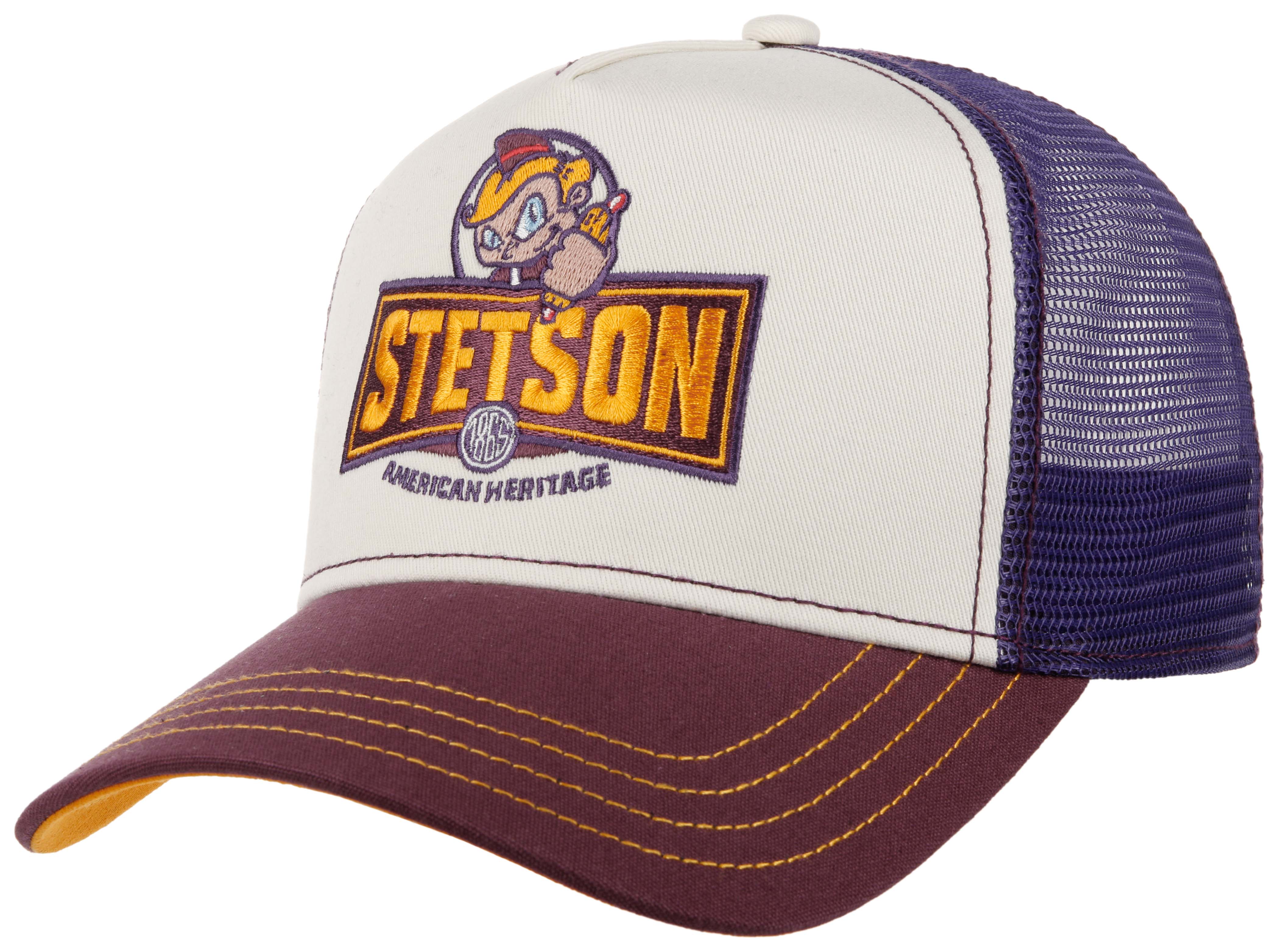 Stetson - Hotdog - Trucker Cap - Off White/Purple/Brown