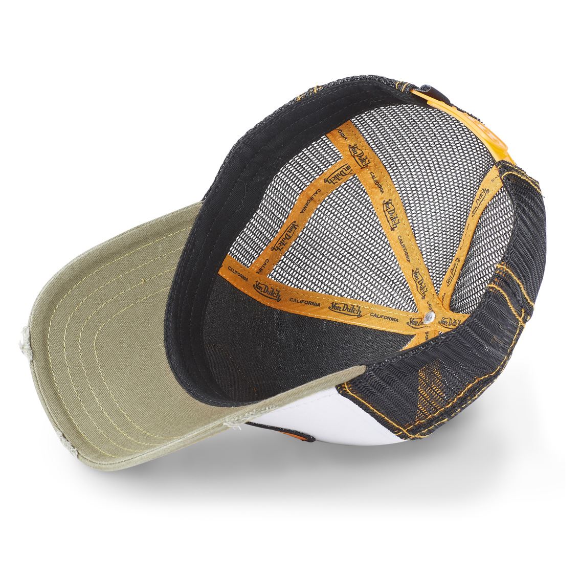 Von Dutch - Oval Patch Black/White/Dark Green Trucker Cap