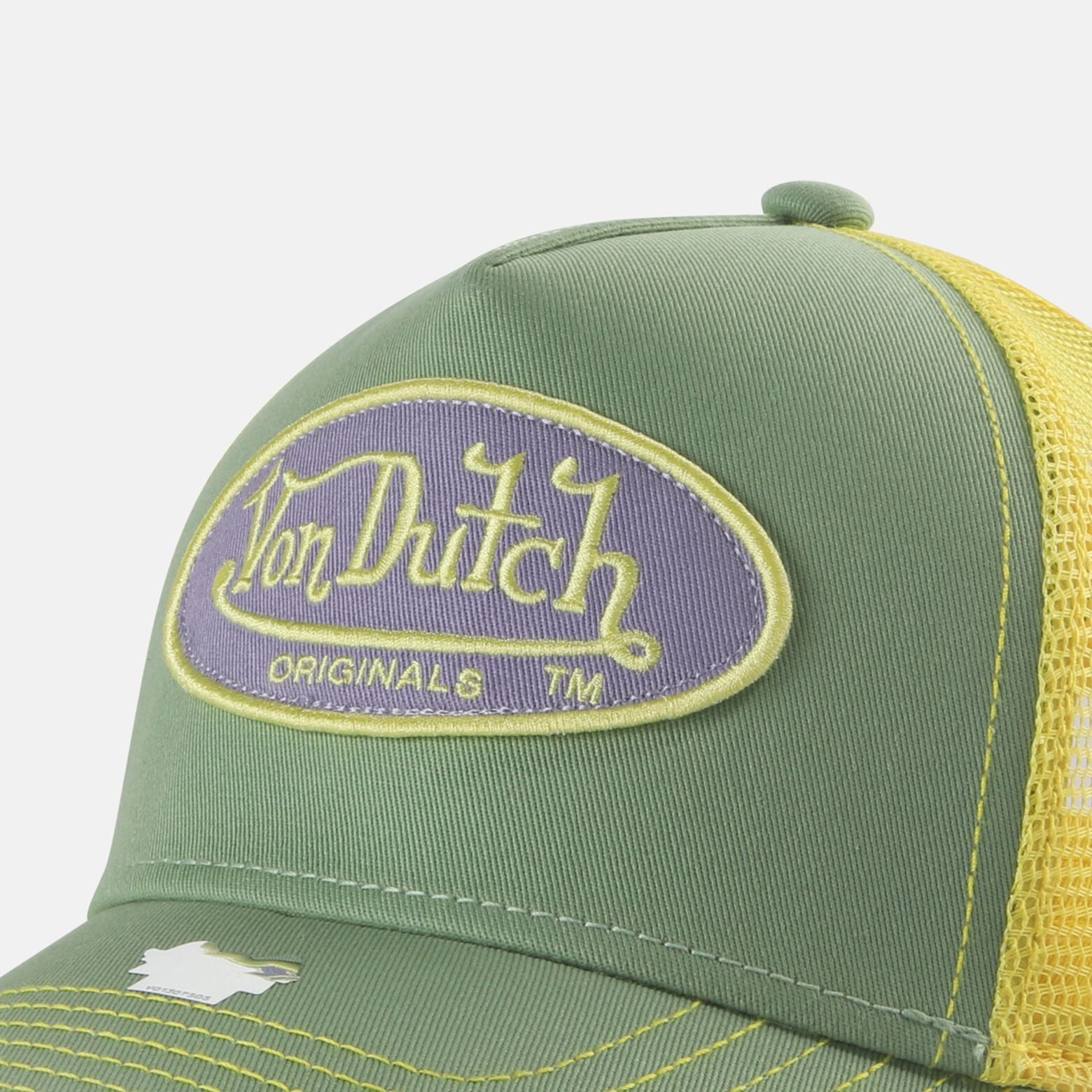 Von Dutch Boston Trucker Cap - Green/Yellow