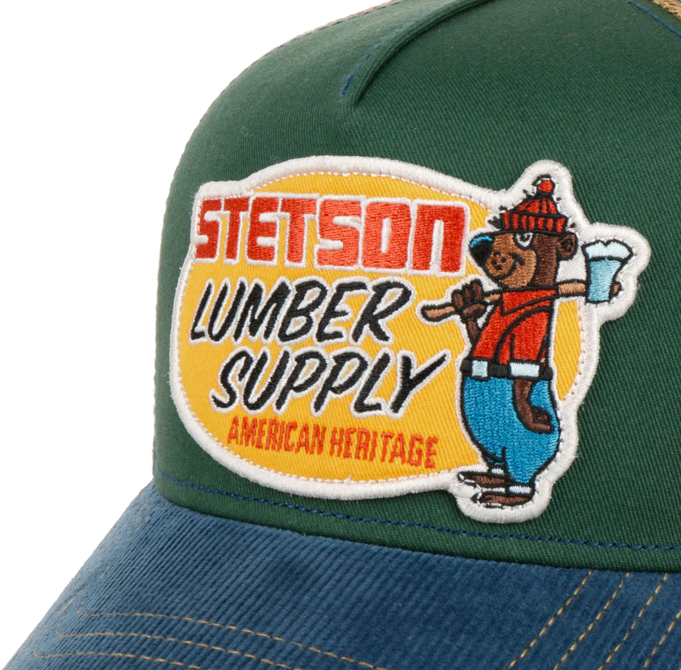 Stetson - Lumber Supply Trucker Cap - Dark Green Levere