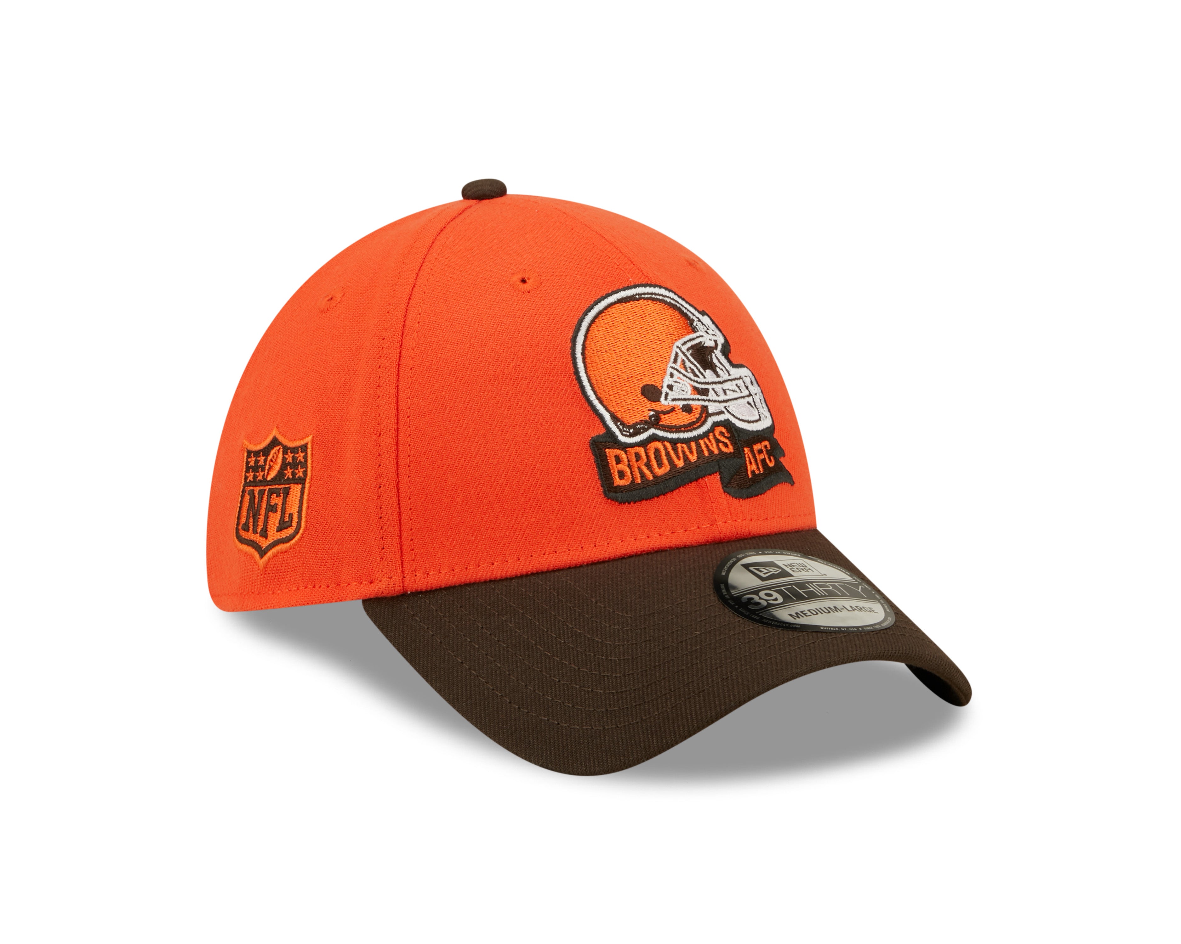 Cleveland Browns NFL Sideline 2022 39THIRTY Stretch Fit Cap - Orange