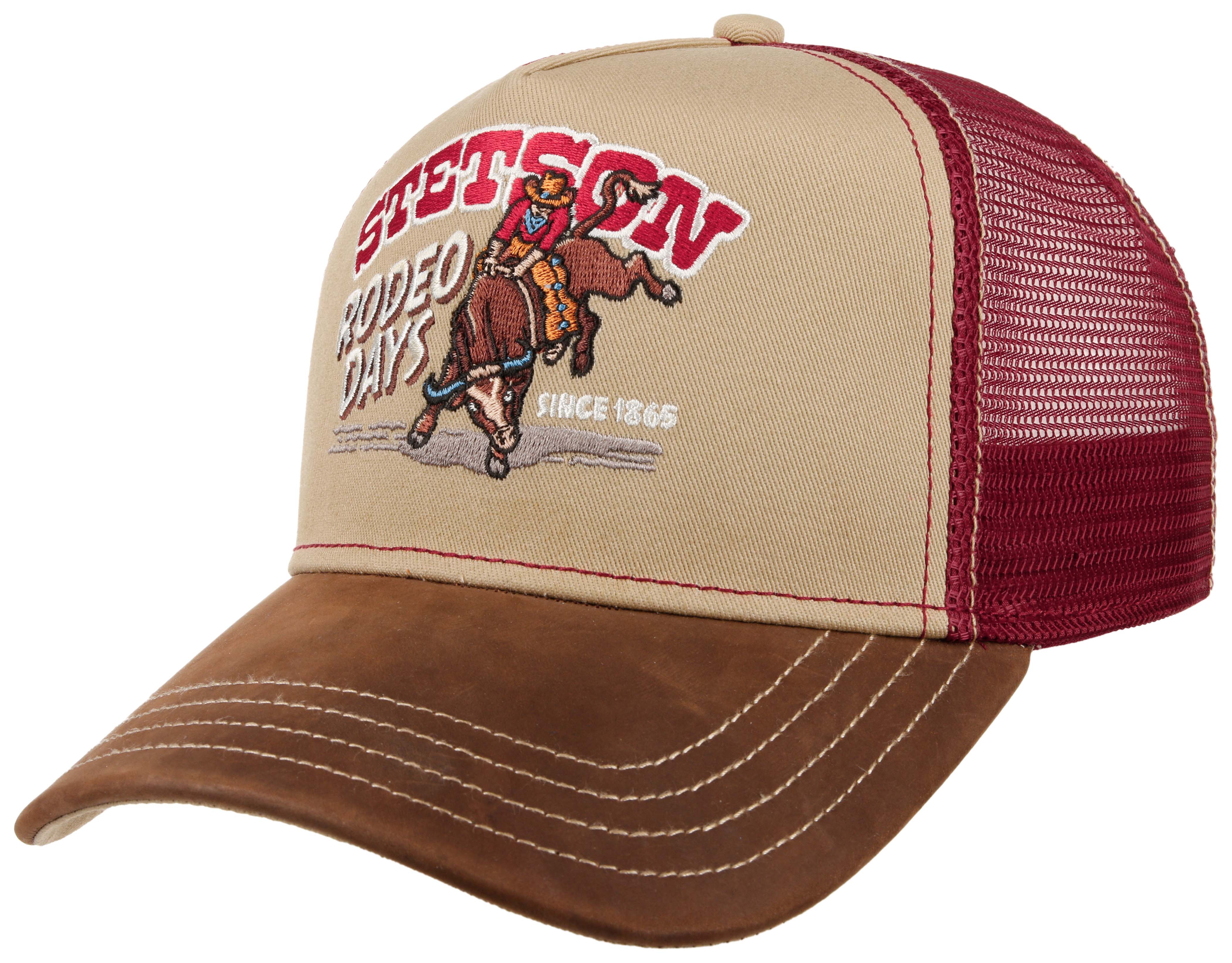 Stetson - Rodeo Days - Trucker Cap - Khaki/Brown/Red