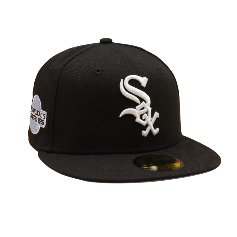 Chicago White Sox Cooperstown 59Fifty Fitted World Series 2005 - Black/Sky Blue