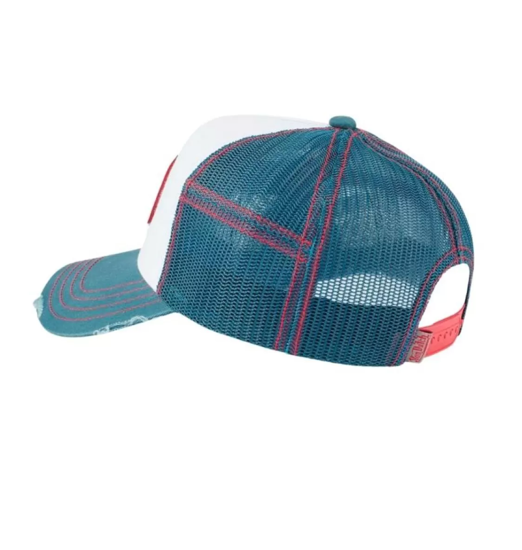 Von Dutch - Oval Patch Blue/White Trucker Cap