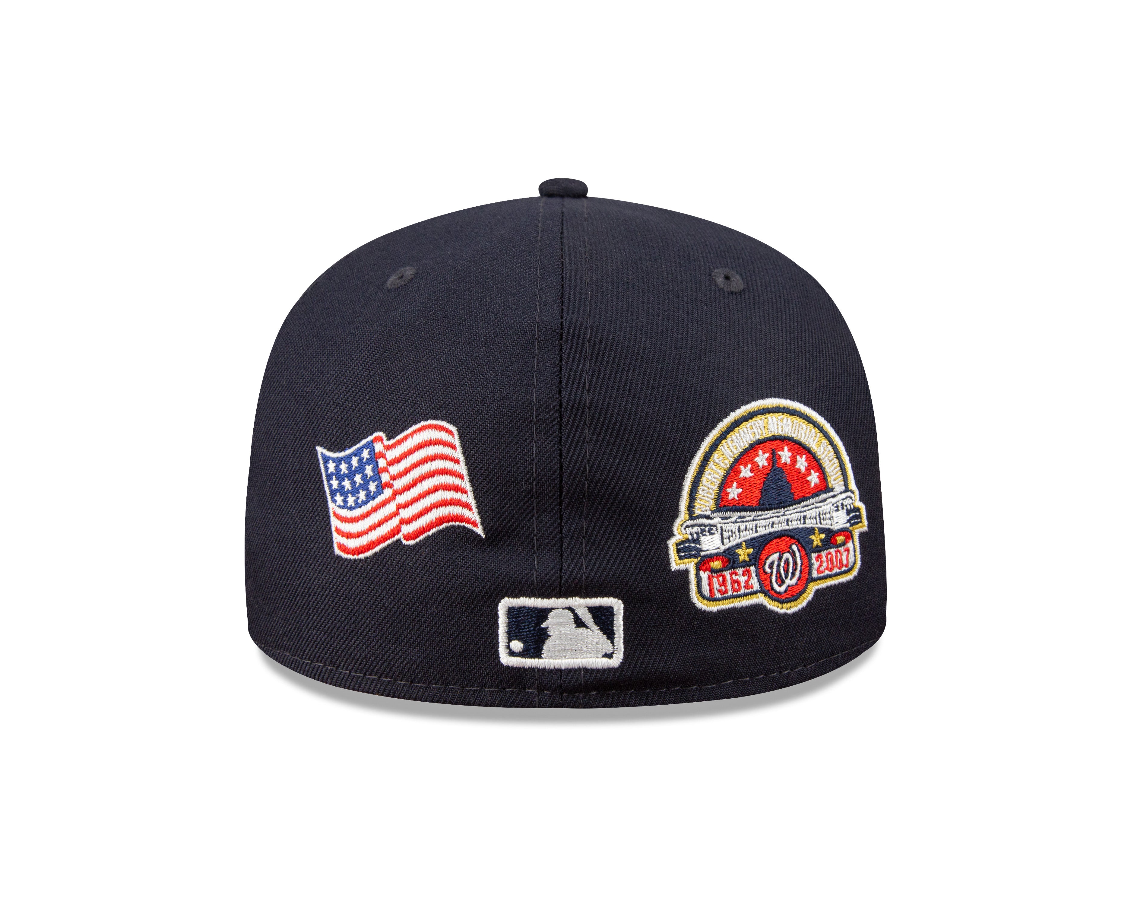 Washington Nationals Script 59Fifty Fitted Cap - Navy Mode