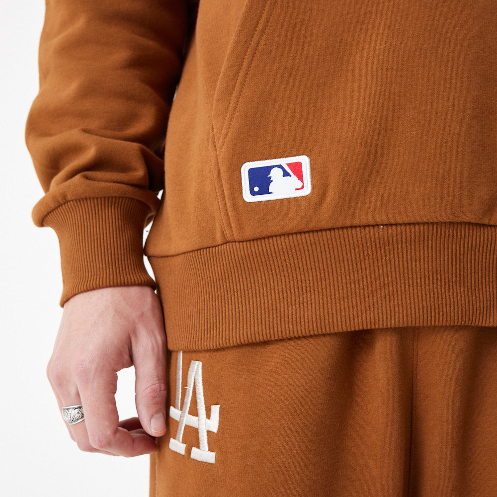 New Era - League Essential OS Hoodie - Los Angeles Dodgers - Brown