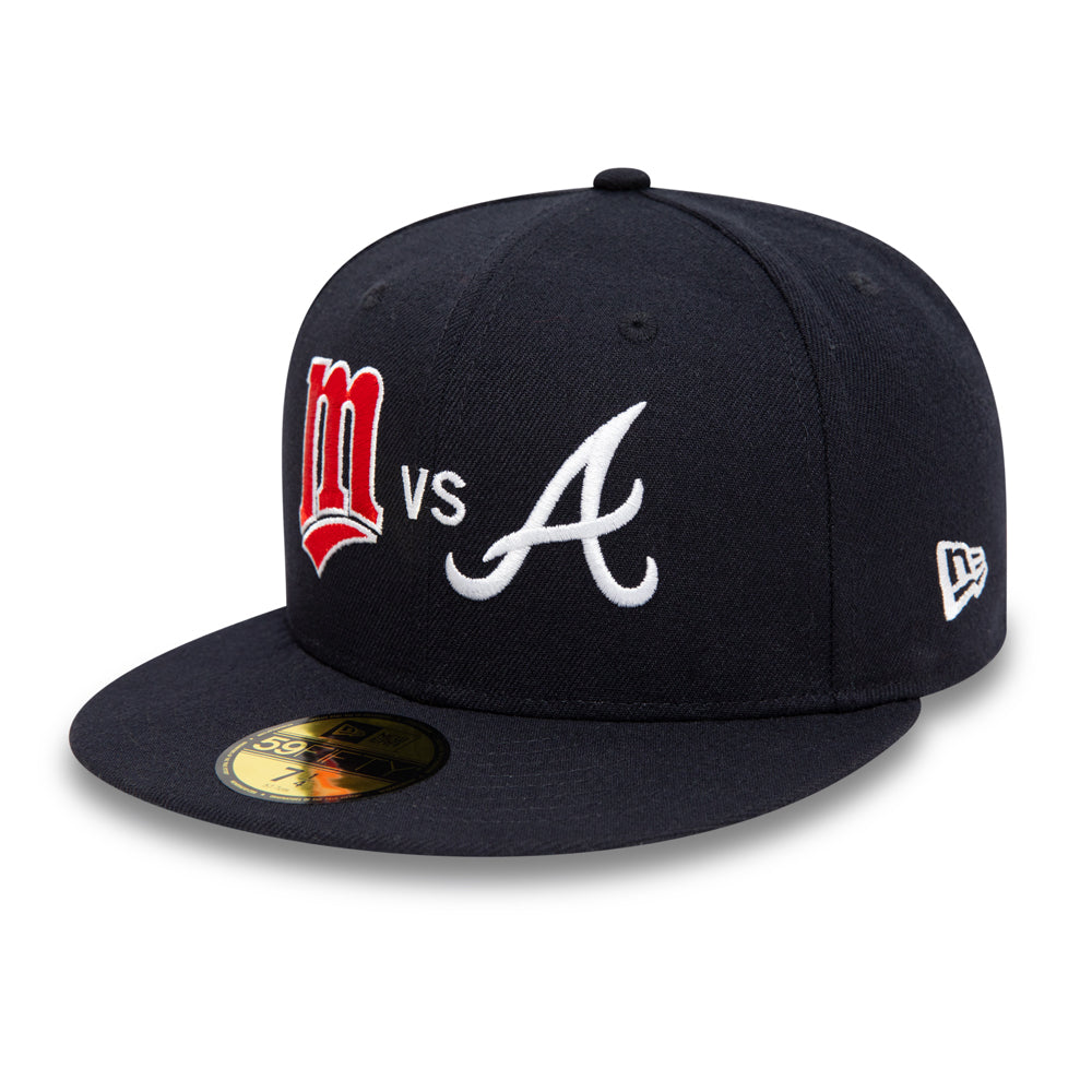 Atlanta Braves vs Minnesota Twins Navy 59FIFTY Cap - Navy