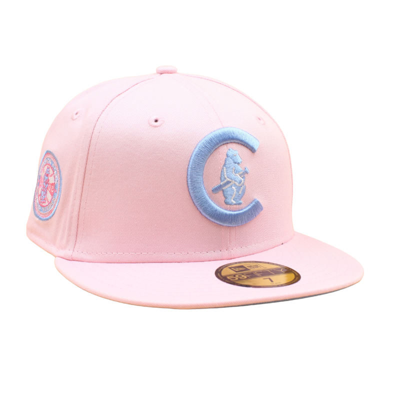 Chicago Cubs Cooperstown 59Fifty Fitted World Series 1908 - Pink/Sky Blue