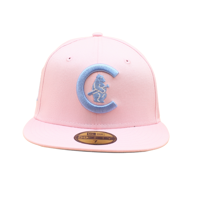 Chicago Cubs Cooperstown 59Fifty Fitted World Series 1908 - Pink/Sky Blue