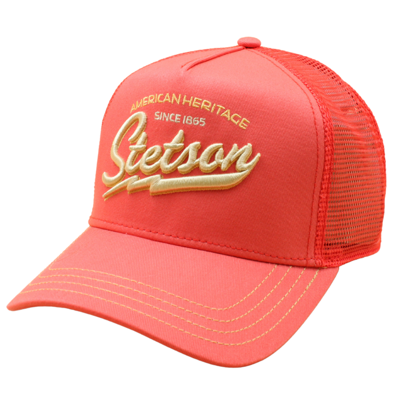 Stetson American Heritage Classic Trucker Cap - Salmon