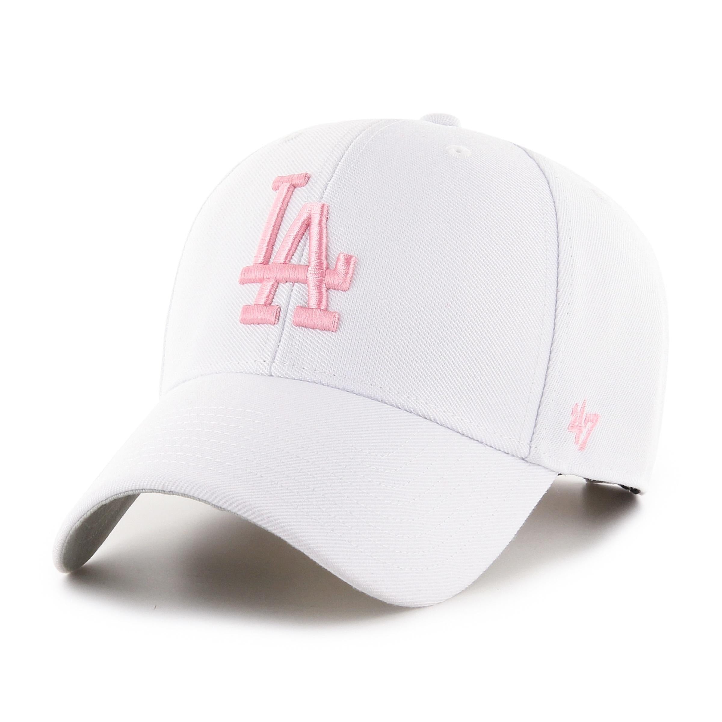 '47 - Los Angeles Dodgers MVP Adjustable Cap - Hvid/Pink