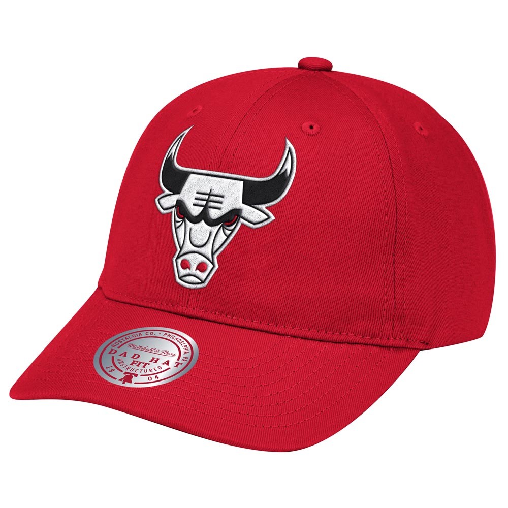 Team Ground Dad Cap - Strapback - Chicago Bulls - Rød