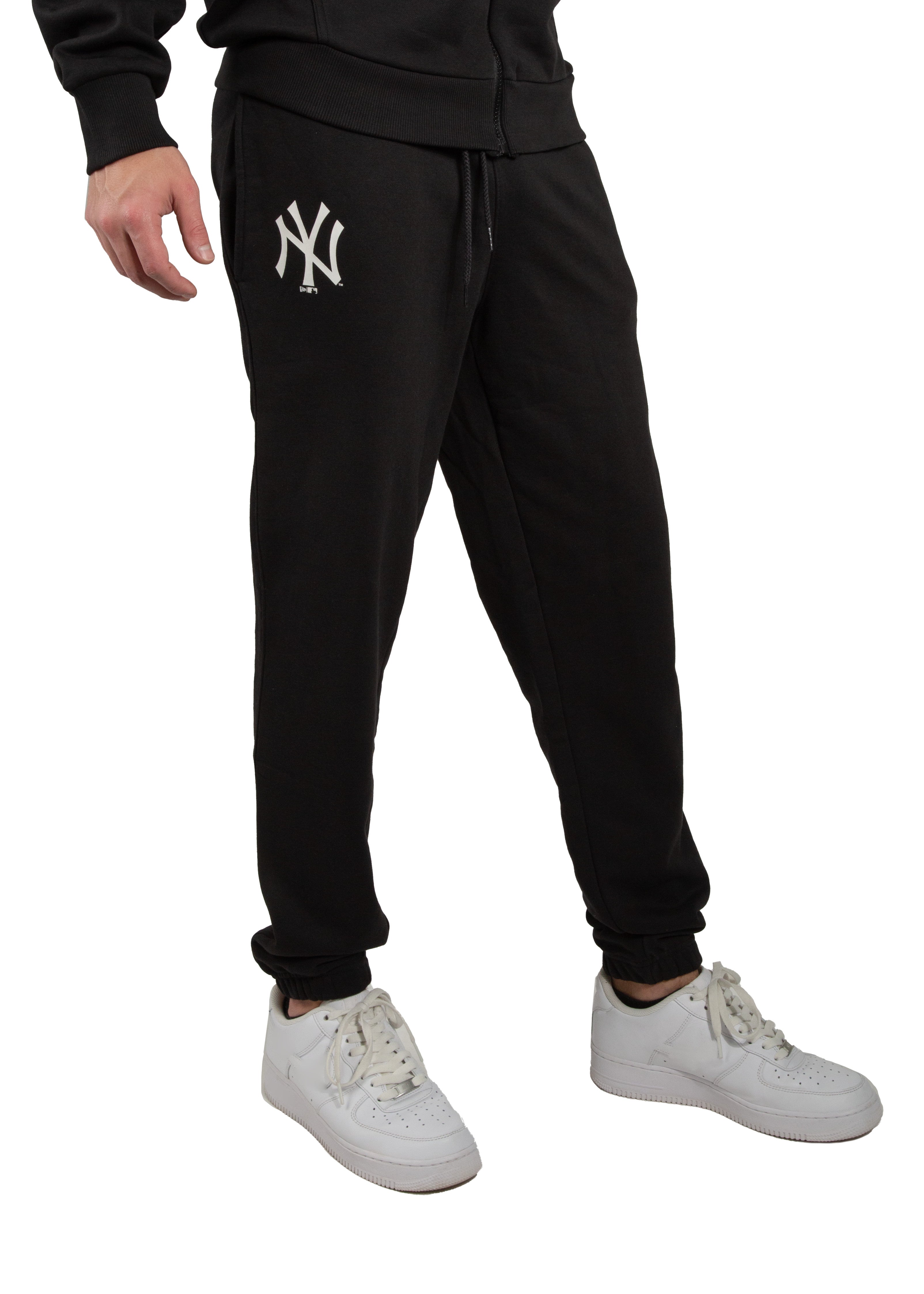 New York Yankees Team Logo Jogger Pants - Black Mode