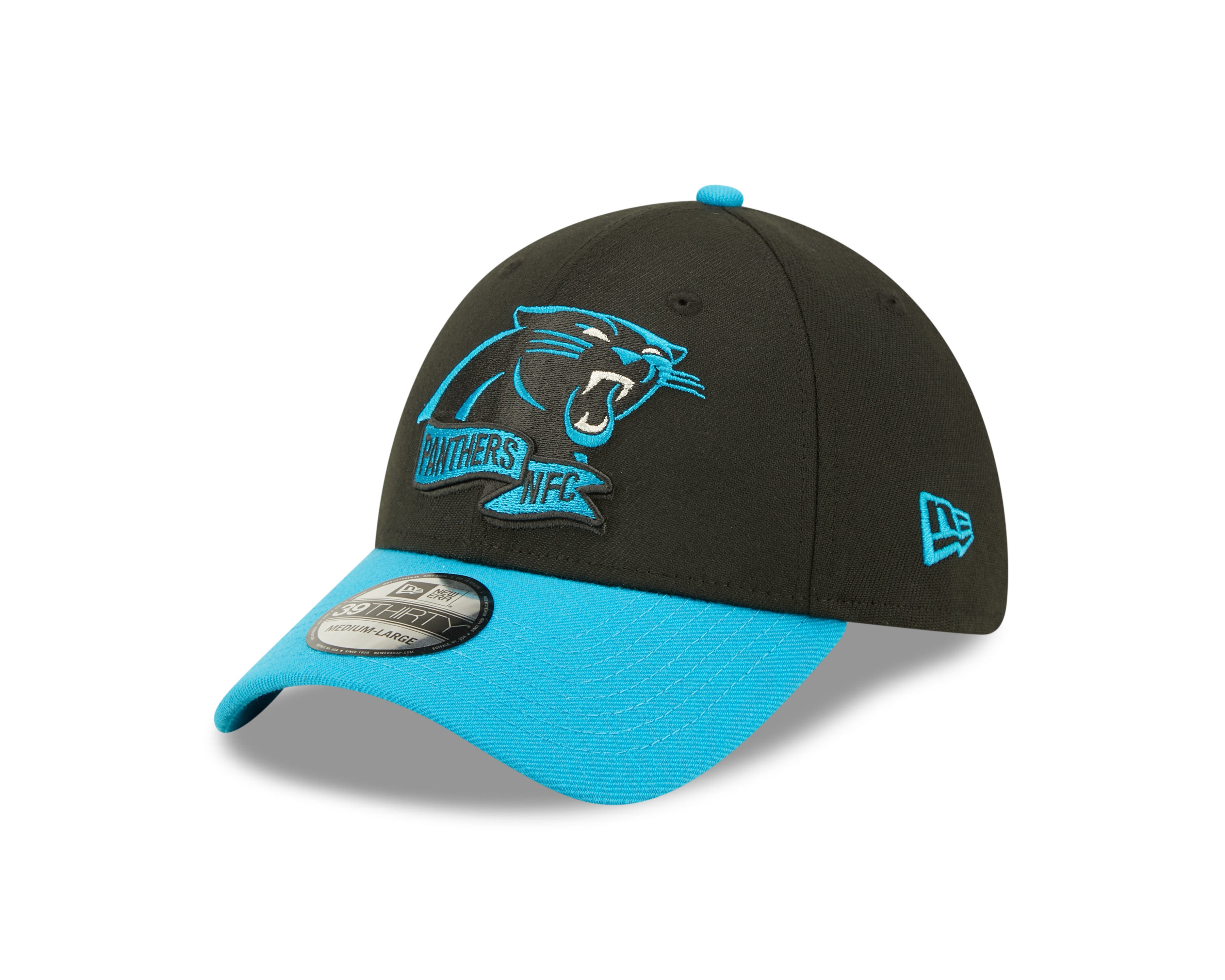 Carolina Panthers NFL Sideline 2022 39THIRTY Stretch Fit Cap - Black/Blue Online nu