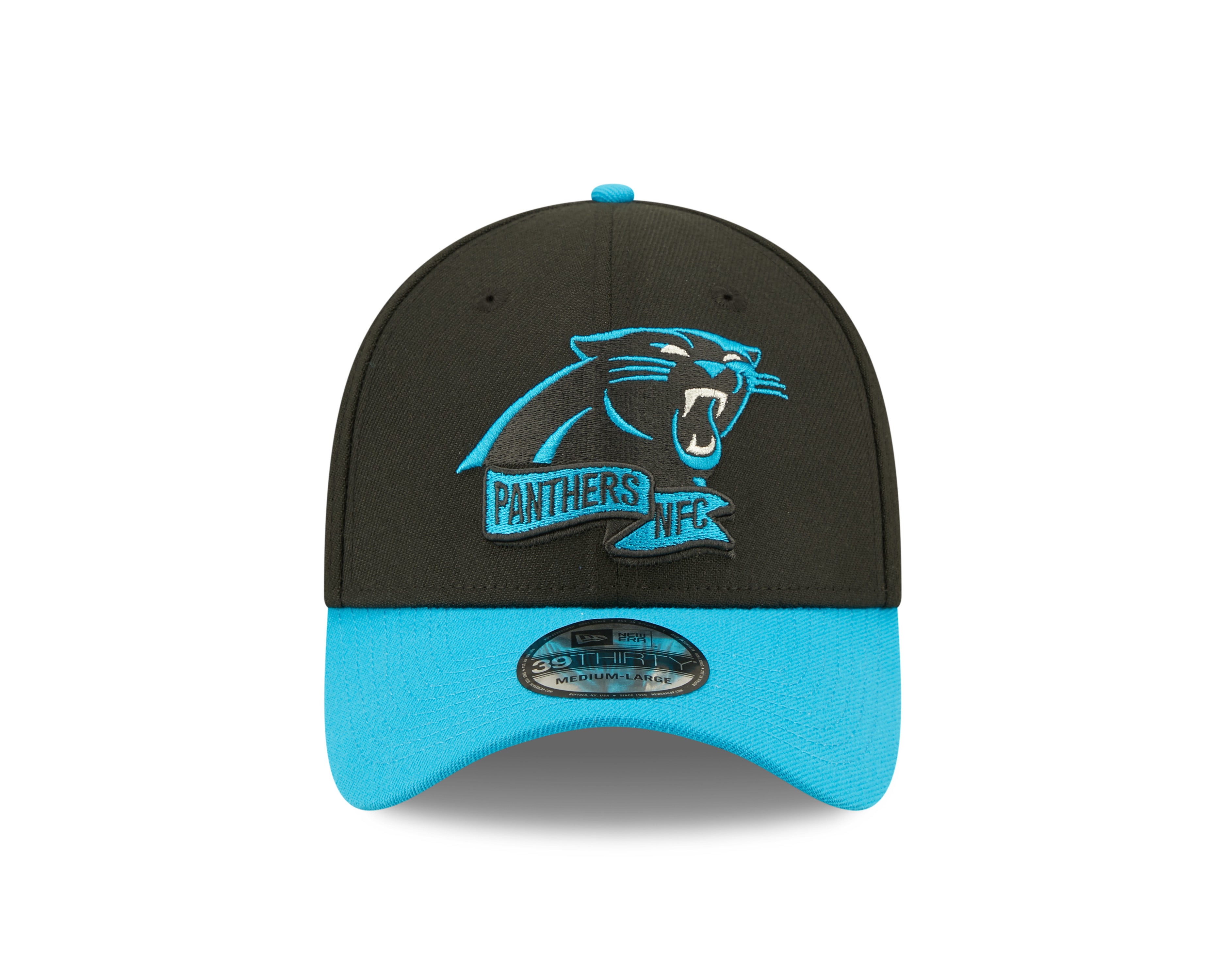 Carolina Panthers NFL Sideline 2022 39THIRTY Stretch Fit Cap - Black/Blue Online nu