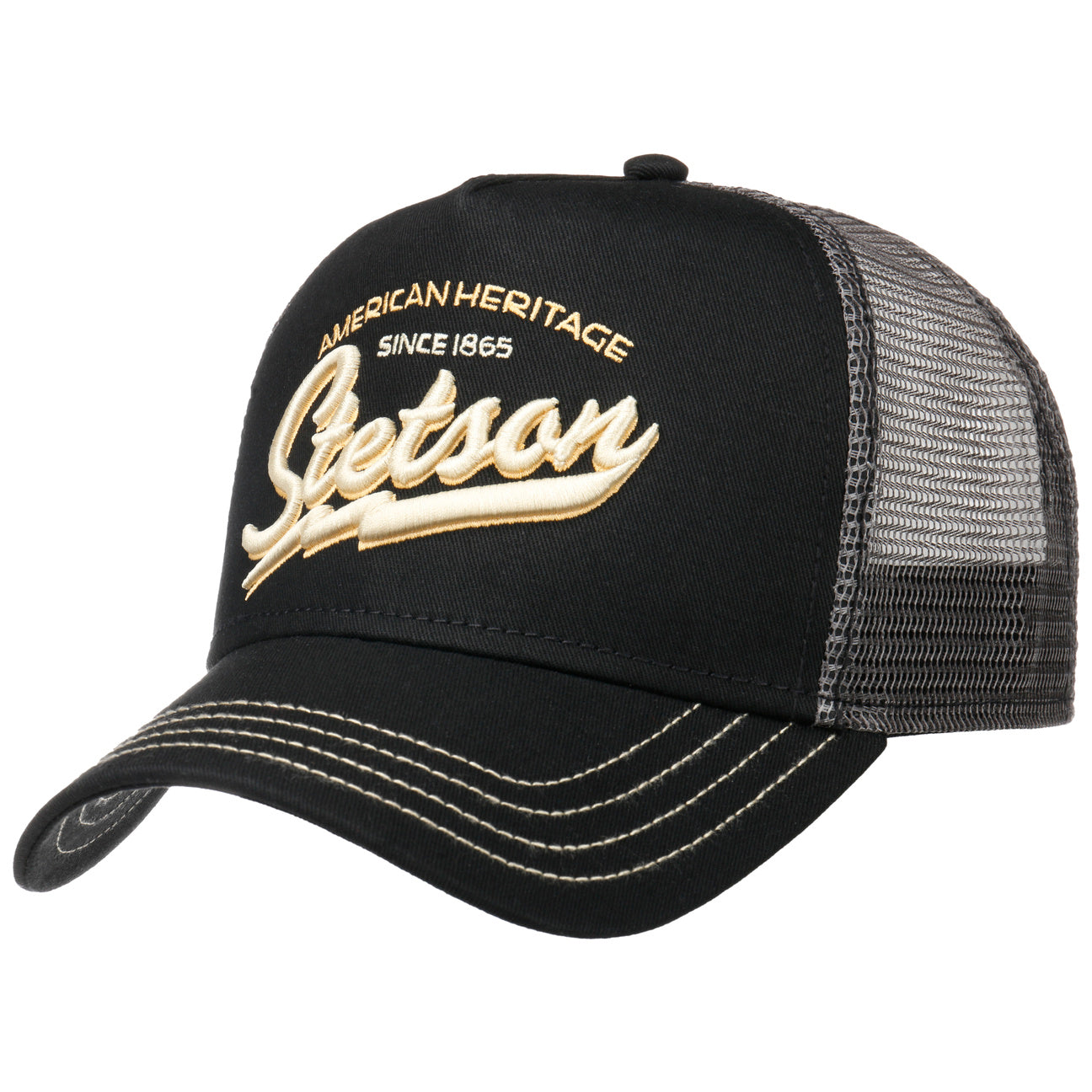 Stetson American Heritage Classic Trucker Cap - Black