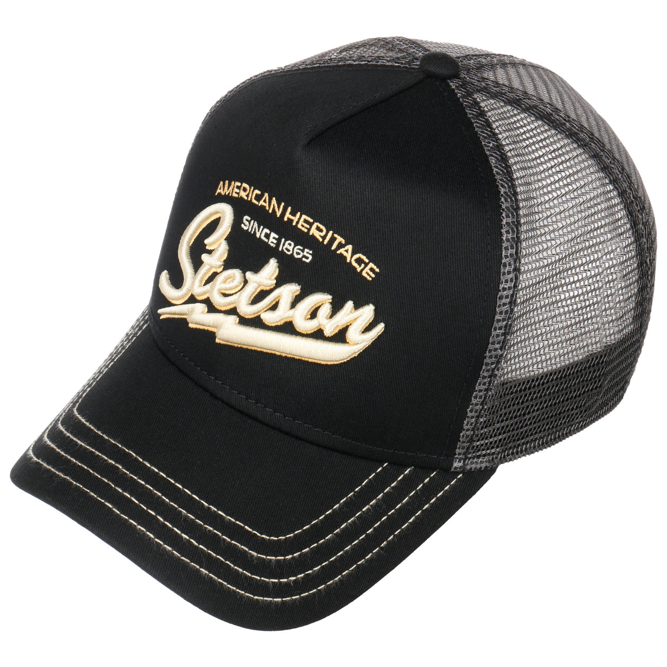 Stetson American Heritage Classic Trucker Cap - Black