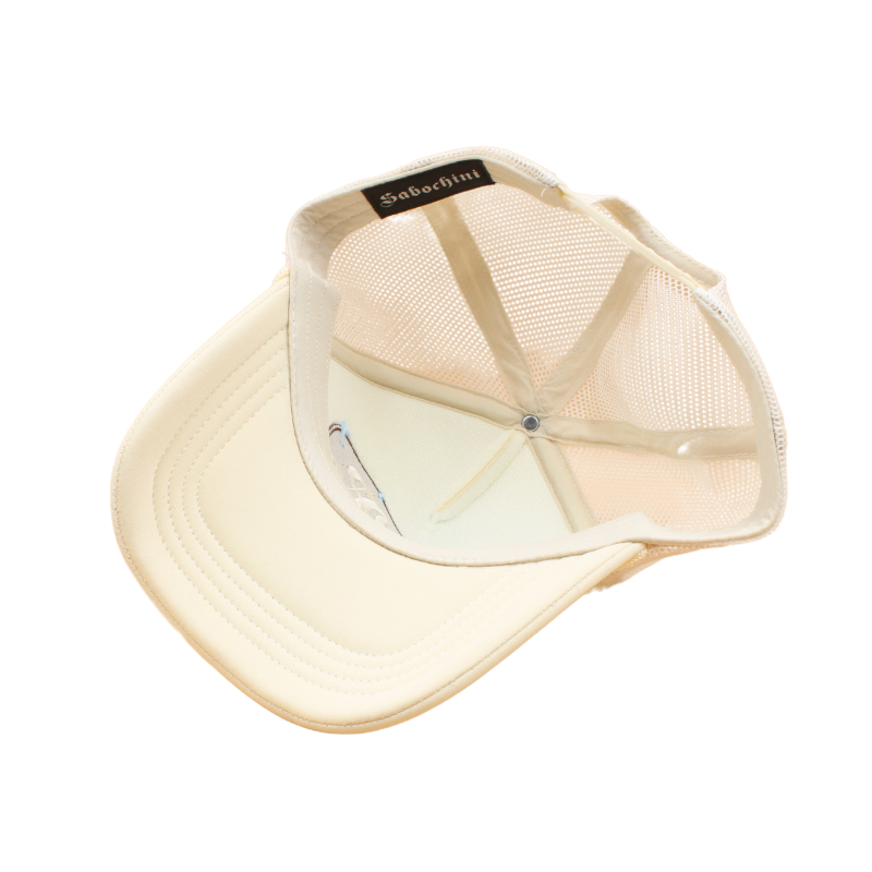 Stone/Brown "FANGS" Sabochini - Logo Trucker Cap
